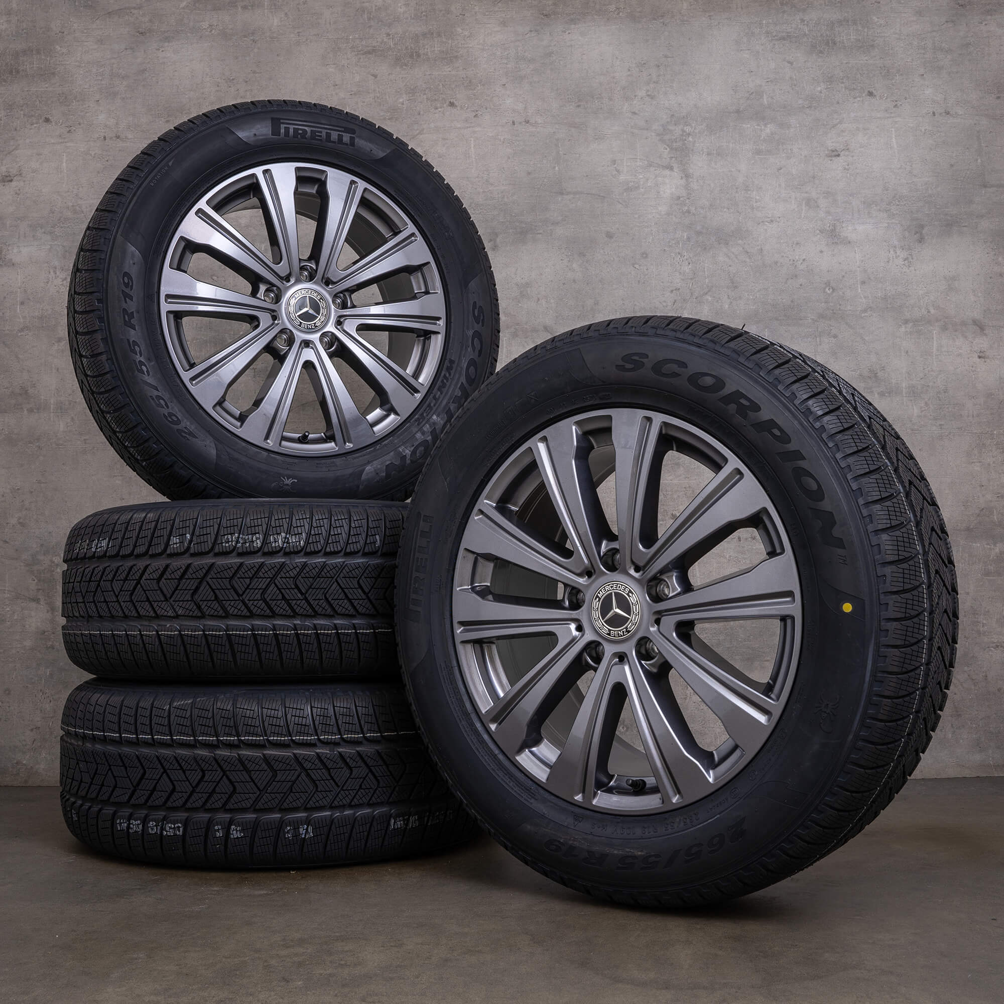 Originele Mercedes Benz G-Klasse G500 winterwielen 19 inch W463A velgen A4634011100 himalayagrijs NIEUW