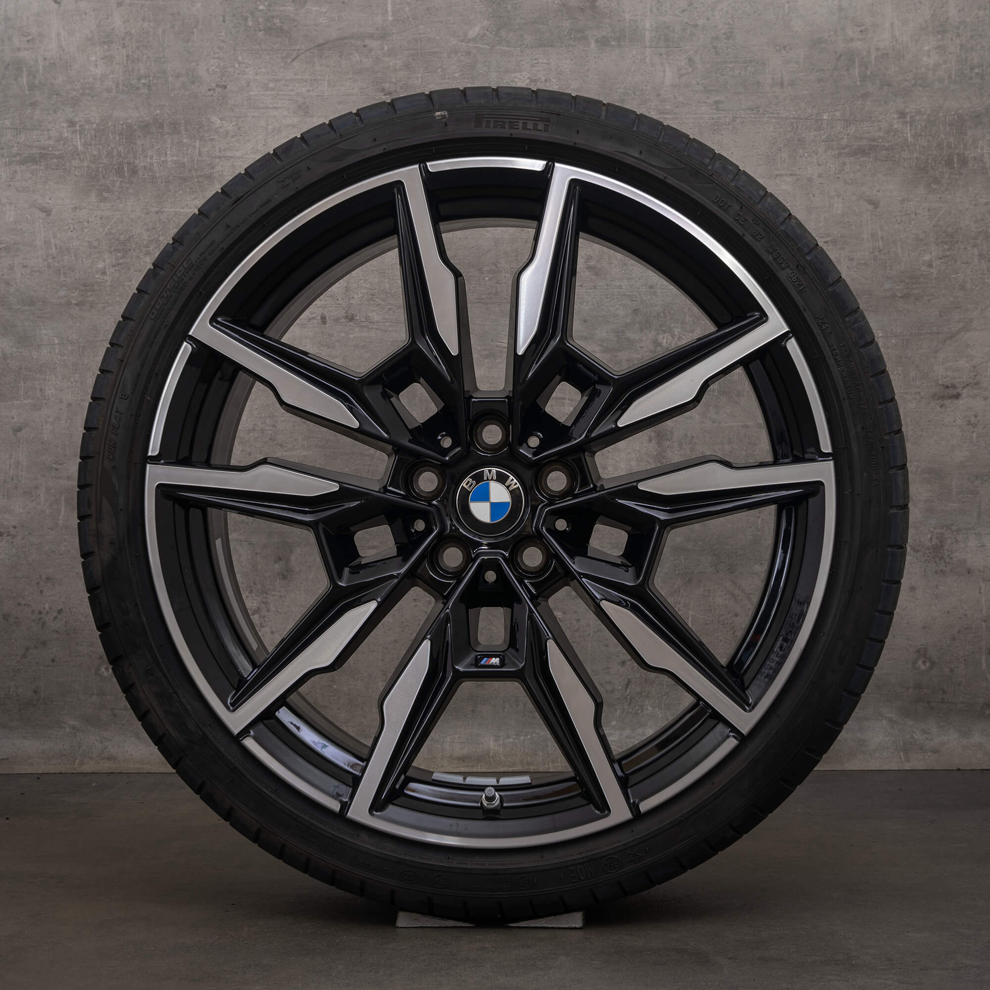 Original BMW 8er Felgen 20 Zoll G14 G15 G16 Sommerräder Styling 895 M 5A07086 5A07087 schwarz glanzgedreht