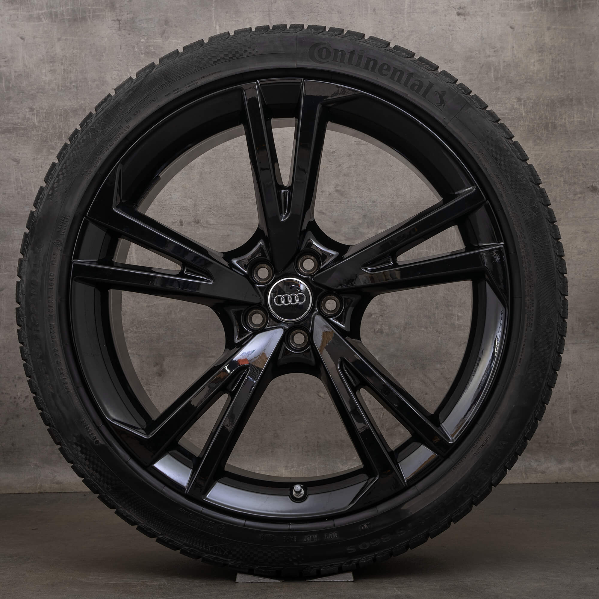 Originale Audi Q7 SQ7 4M 22 Zoll Winterräder Felgen 4M0601025CA Falx schwarz