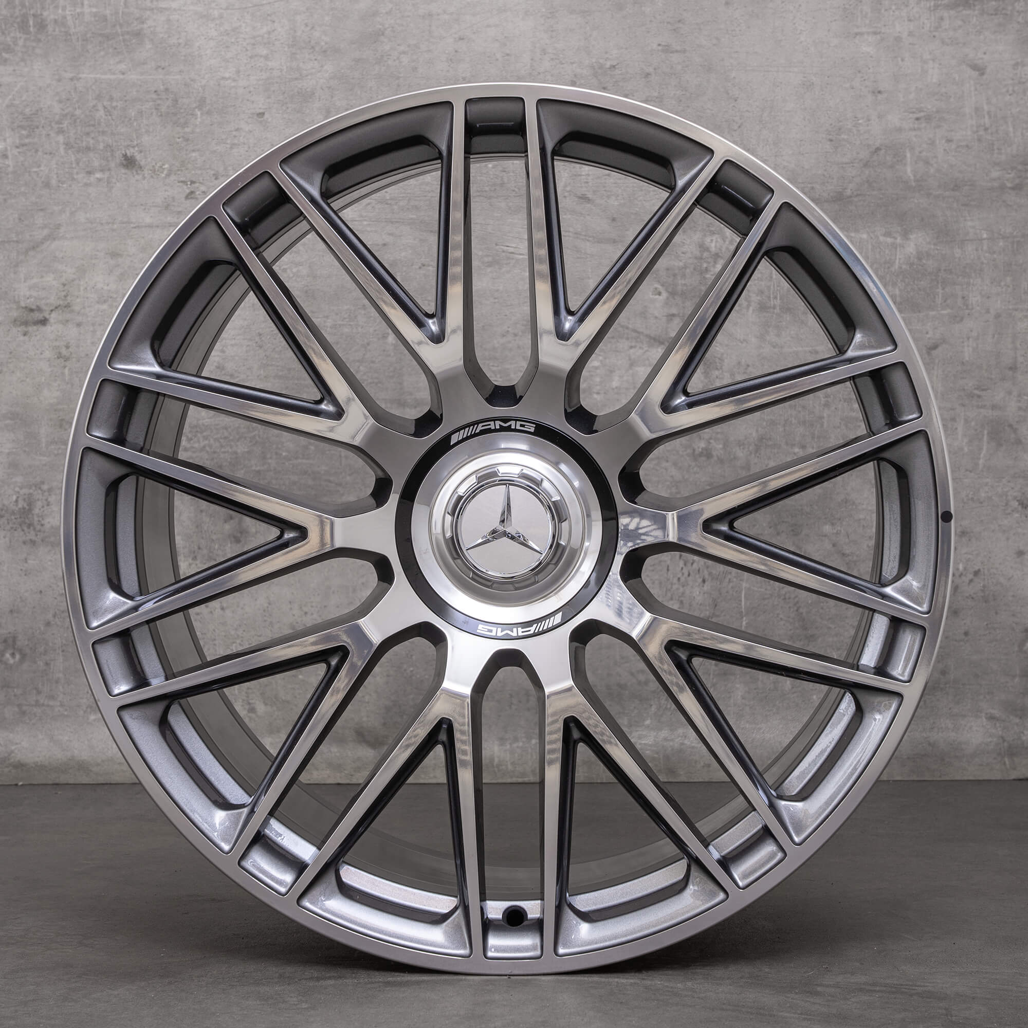 Original Mercedes Benz SL 43 55 63 S E Performance 4Matic+ AMG fælge 21 tommer R232 A2324012900 A2324013000 himalaya grey glossy turned NEW