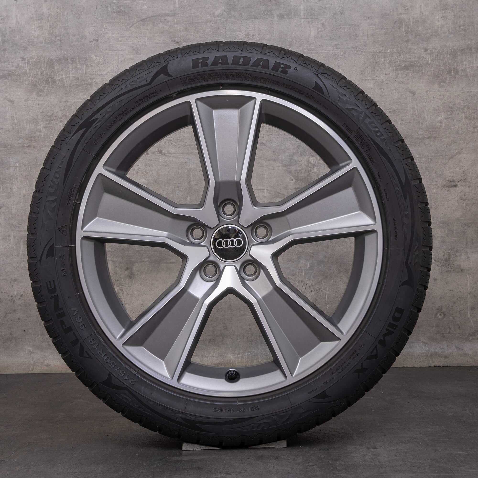 Originali Audi Q2 SQ2 ruote invernali 18 pollici GA cerchi 81A601025J titan opaco lucido