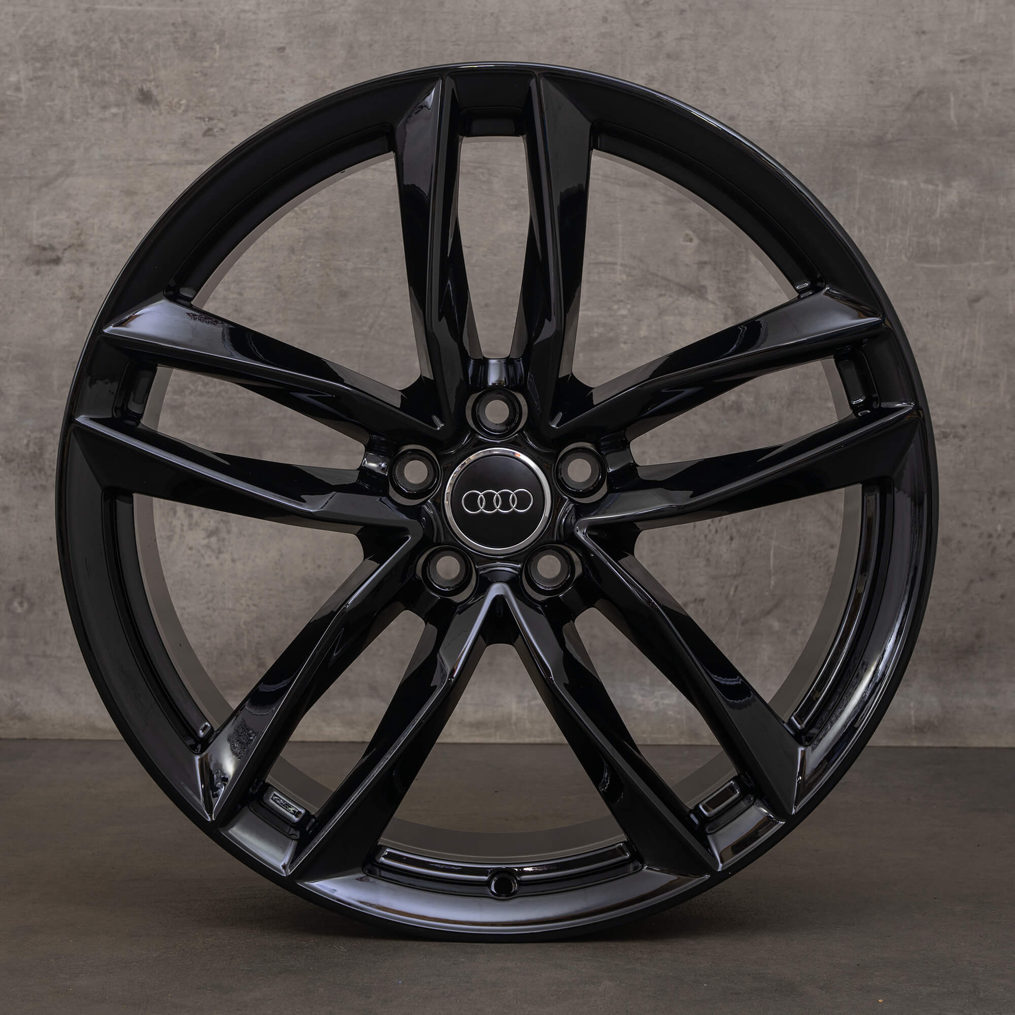 OEM Audi A5 S5 rims 20 inch B8 8T 8F 8T0601025DG Quattro black