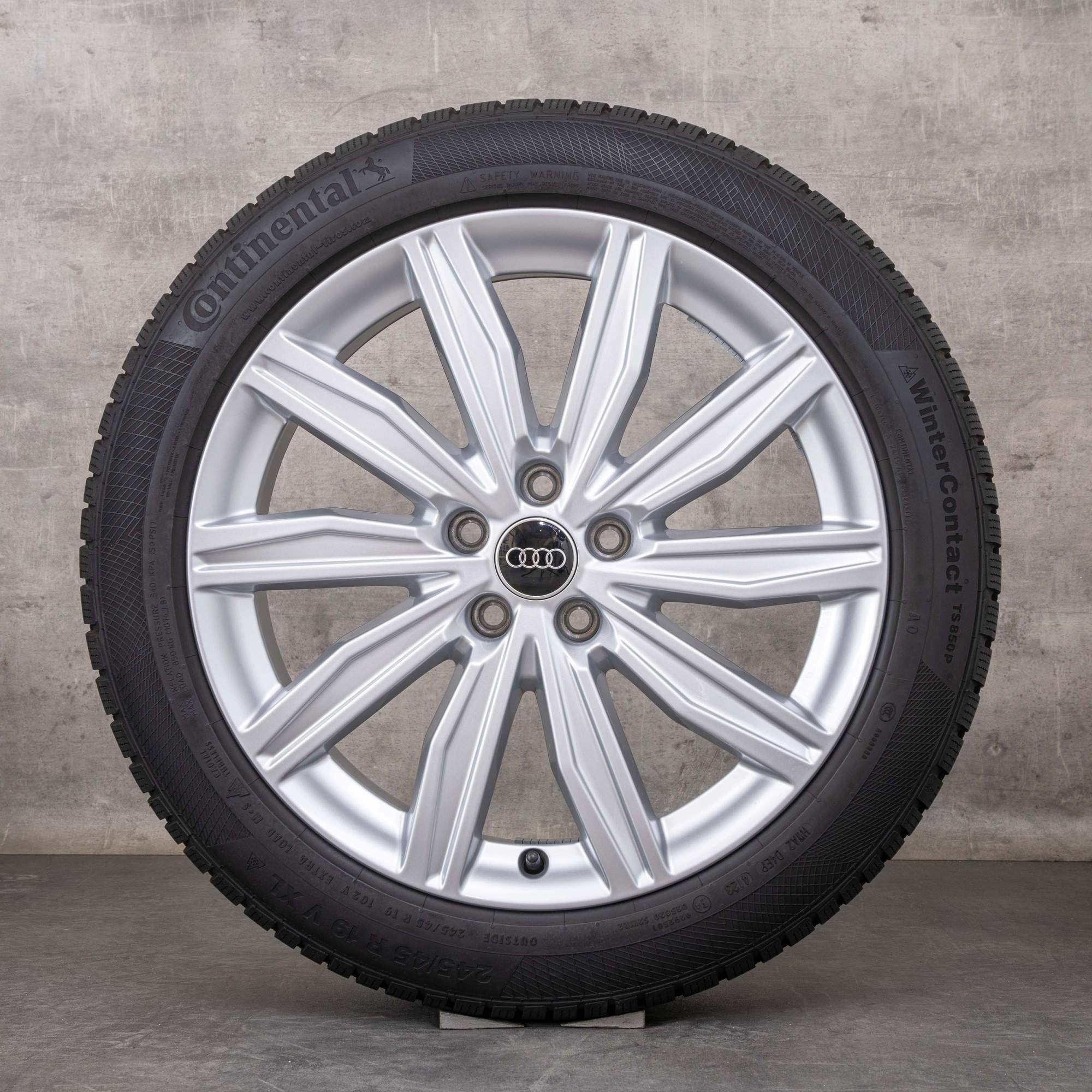 Alkuperäiset Audi A6 S6 talvirenkaat 19 tuuman 4K C8 vanteet 4K0601025DS hopea kiiltävä