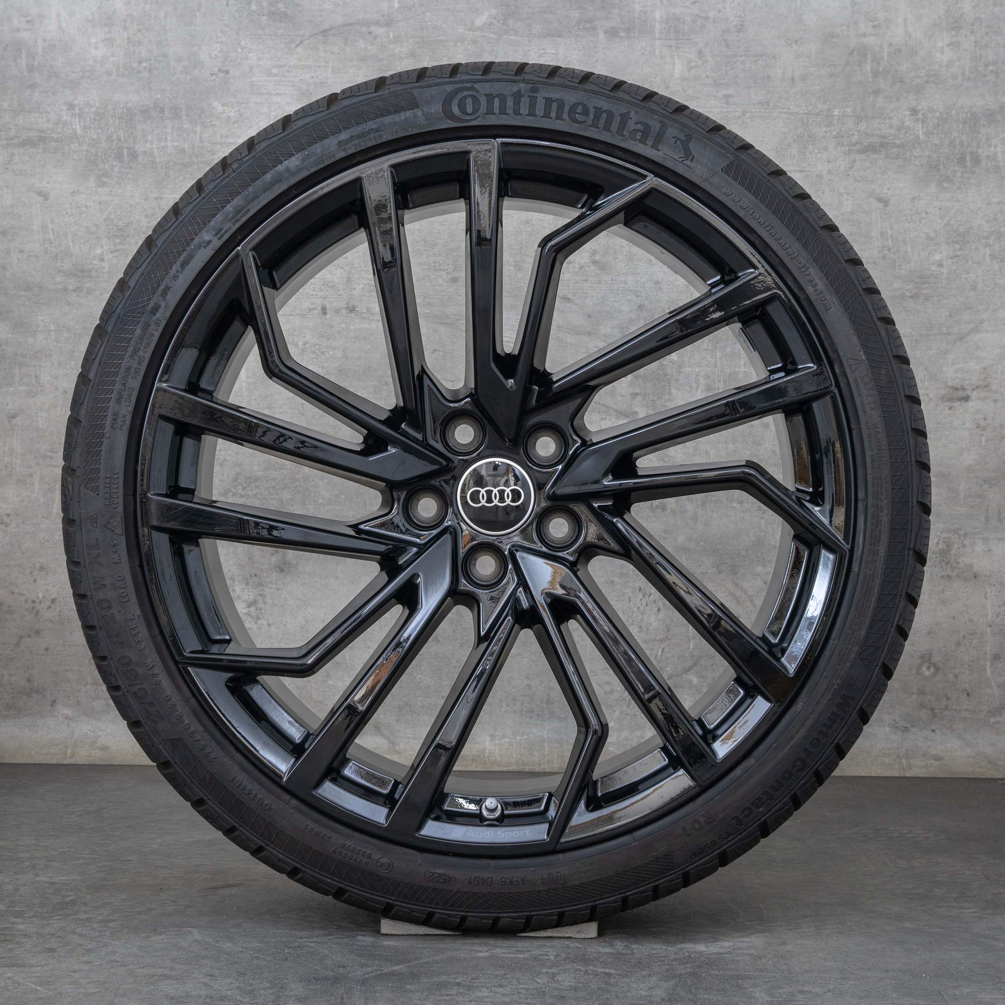 Originale Audi RS4 RS5 vinterhjul 20 tommer B9 8W F5 felger 8W0601025FT svart blank