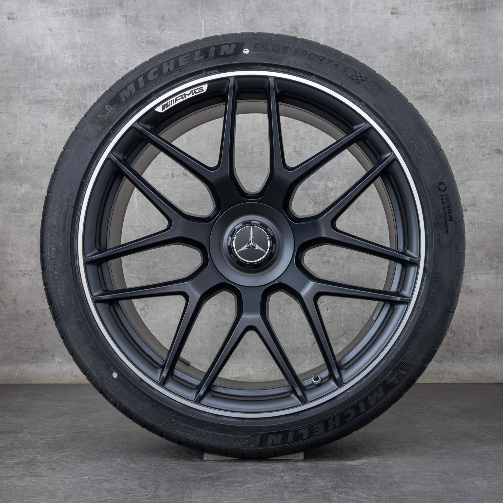 Oryginalne felgi do Mercedes-Benz AMG GT 43 53 63 S 4Matic+ & E Performance 21 cal X290 4-drzwiowa Opony letnie A2904010800 A2904010900 czarne w stylu diamond cut