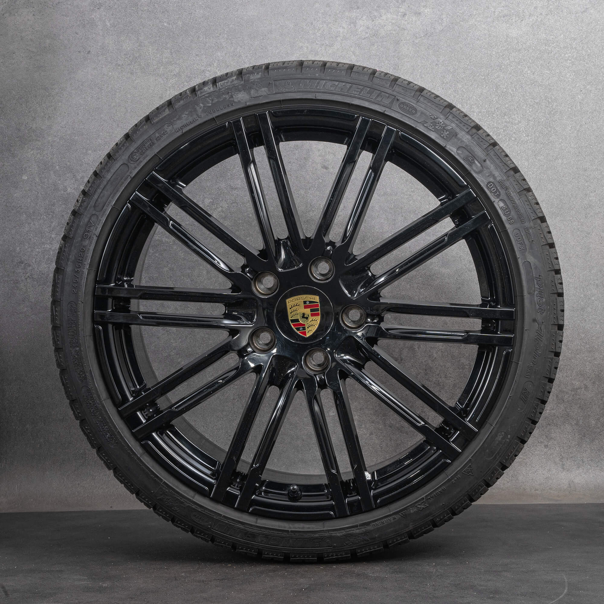Original Porsche 911 Winterräder 20 Zoll 991 I II Felgen 99136216106 99136216609 Tiefschwarz