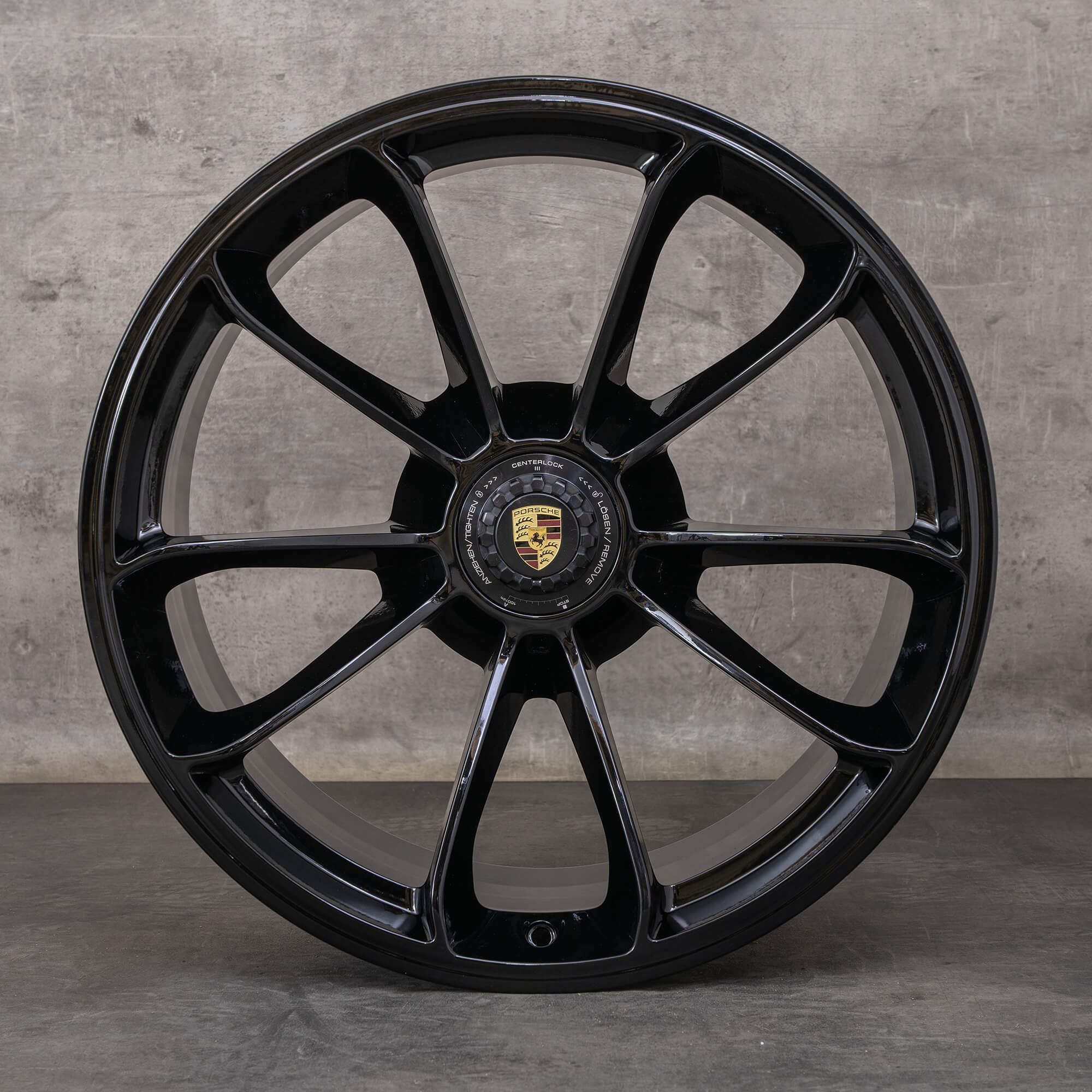 Oryginalne Felgi Porsche 911 20 cali 991 I & II GT3 RS GT2 99136216282 99136216883 czarne NOWE