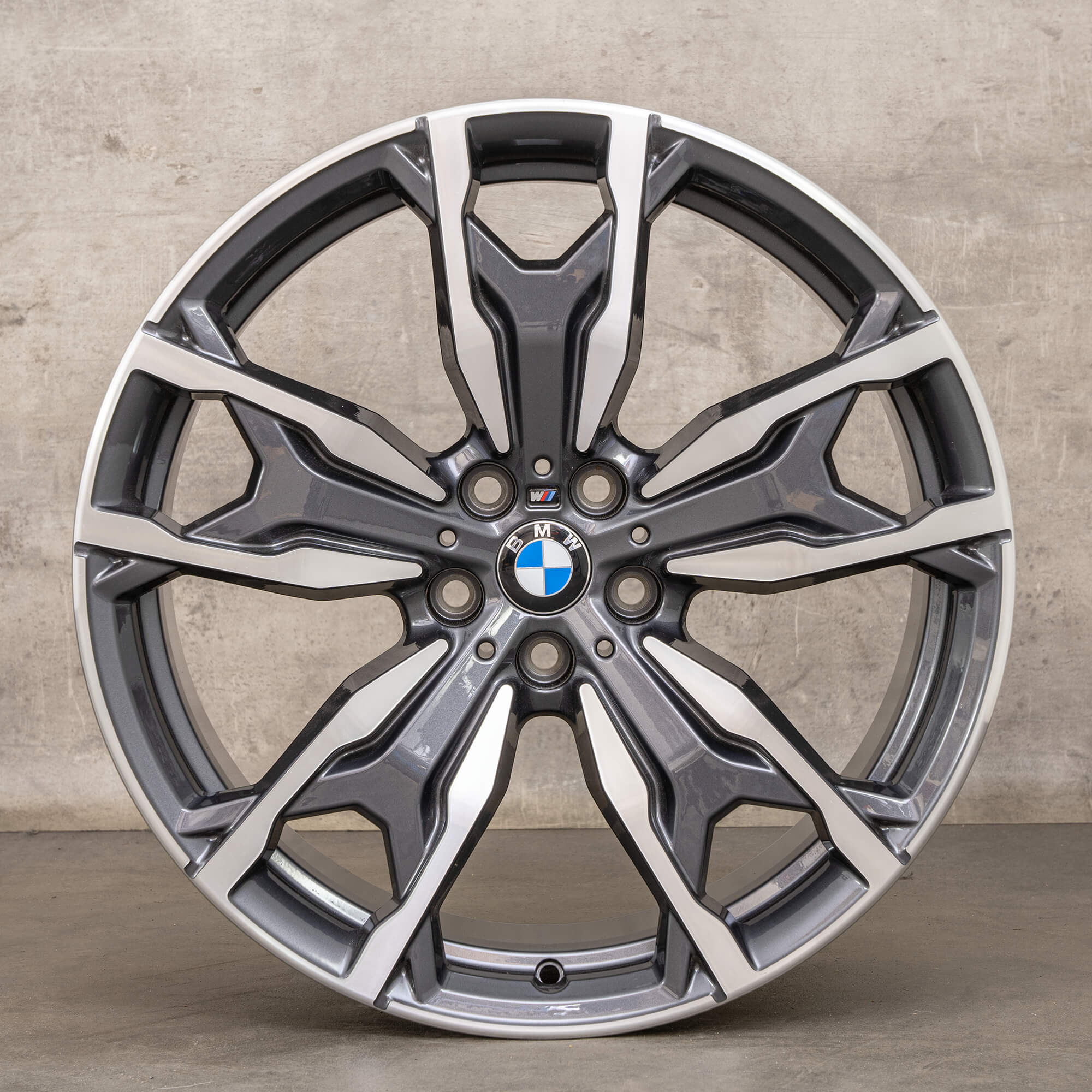 Oryginalne felgi BMW X3 X4 20 cali G01 G02 Styling 787 M 8073791 8073792 orbit grey Polerowane NOWOŚĆ