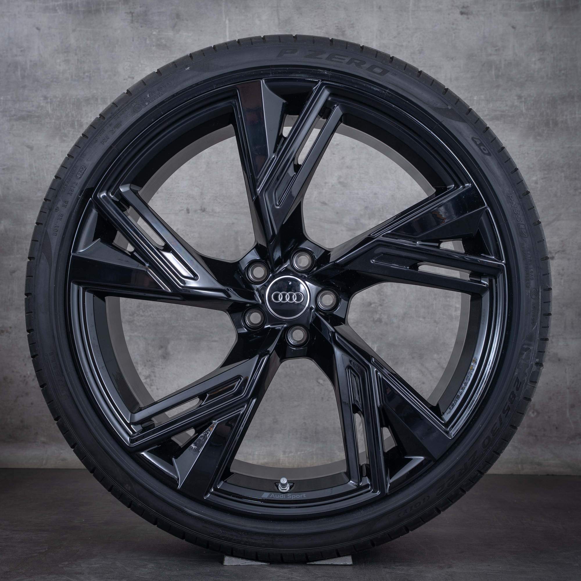 Oryginał Audi RS6 RS7 felgi 22 cale 4K RS koła letnie 4K0601025DH czarny błyszczący
