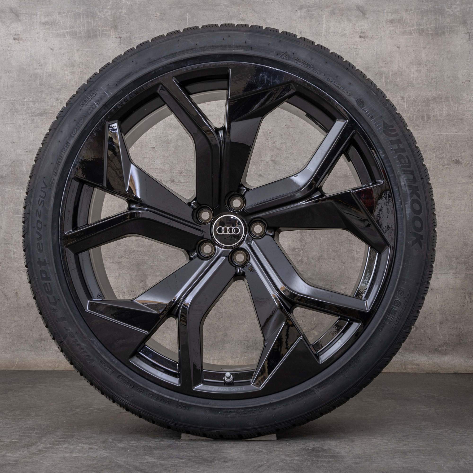 OEM Audi RSQ8 winter wheels 23 inch 4M8 rims Rotor 4M8601025DC black glossy