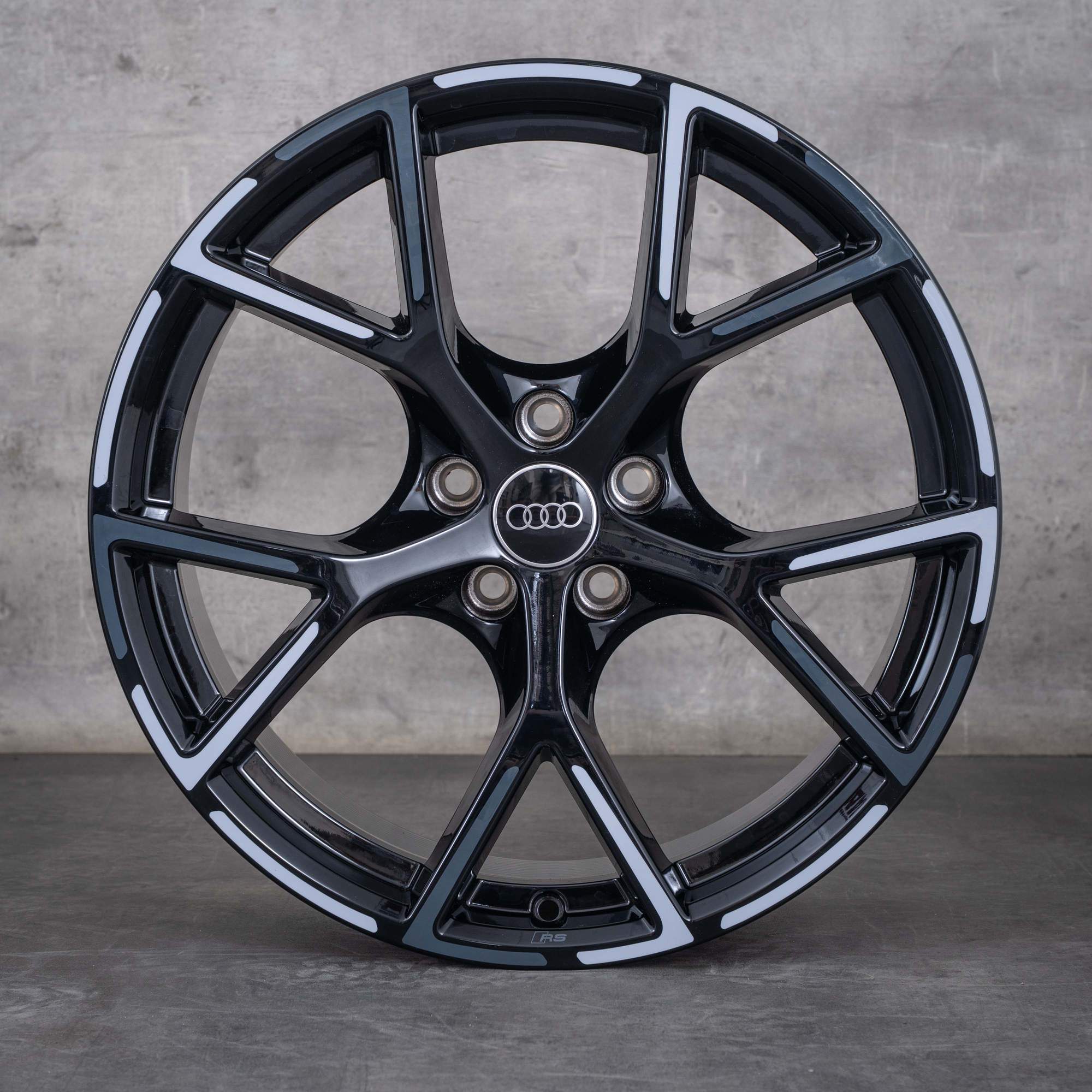 Jantes d'origine Audi RS3 19 pouces 8Y 8Y0601025BP 8Y0601025BQ noir brillant bicolore