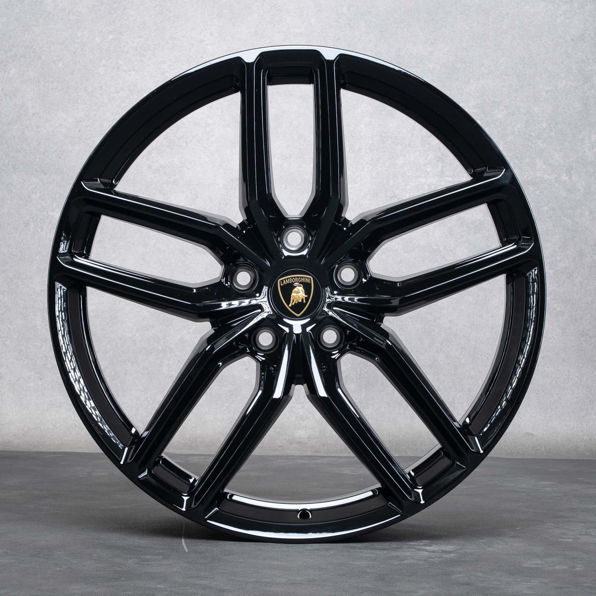 Oryginał Felgi Lamborghini Urus 21 cali 4ML601025CE 4ML601025CF czarny błyszczący