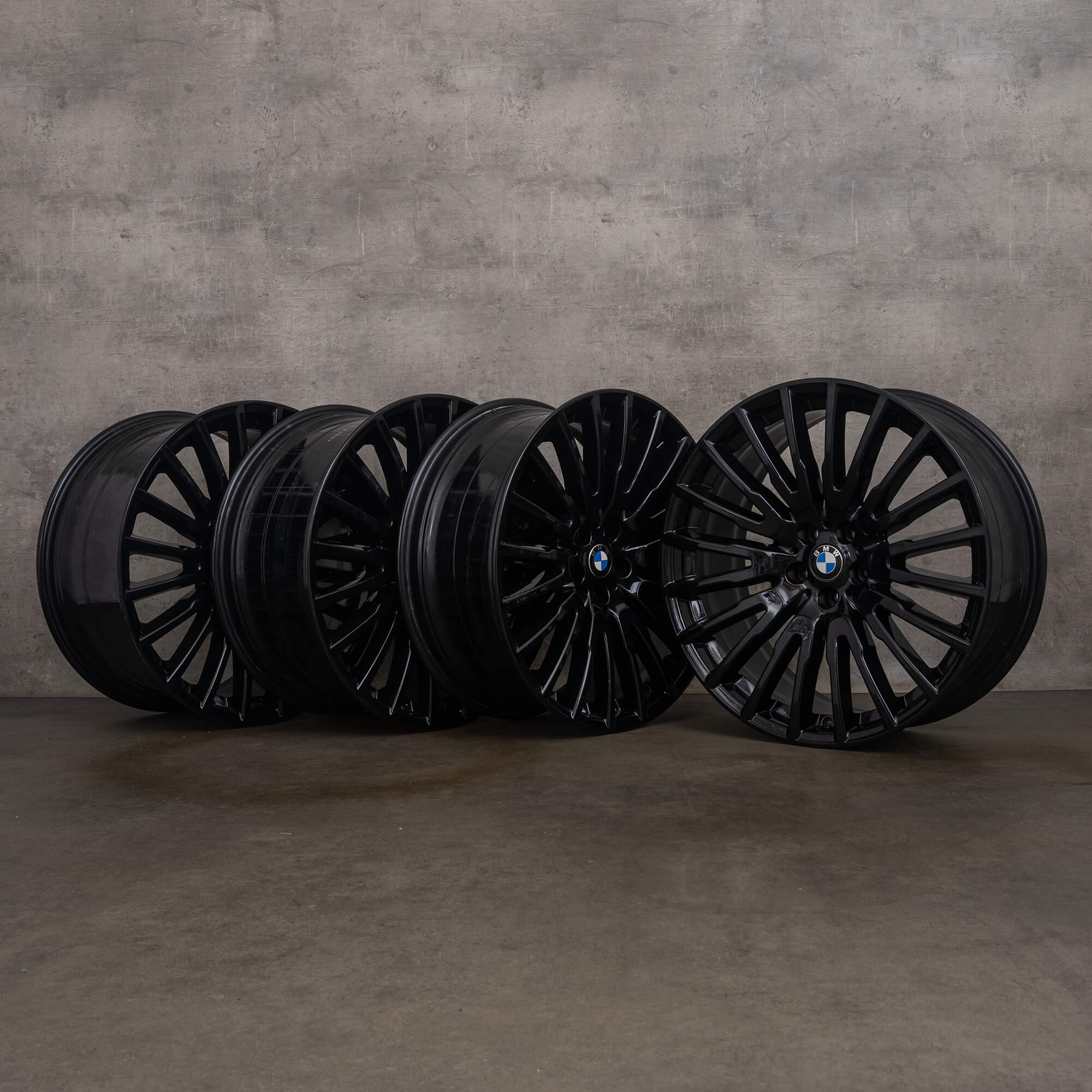 Originale BMW 6-serie 7-serie felger 21 tommer GT G32 G11 G12 6869013 6869014 Styling 629 svart høyglans