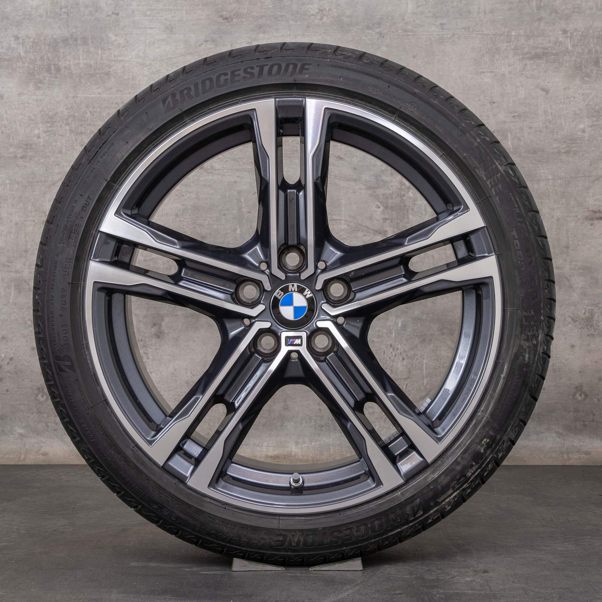 Original BMW 1er 2er Felgen 18 Zoll F40 F44 Gran Coupe Sommerräder Styling 819 8092352 orbit grey glanzgedreht