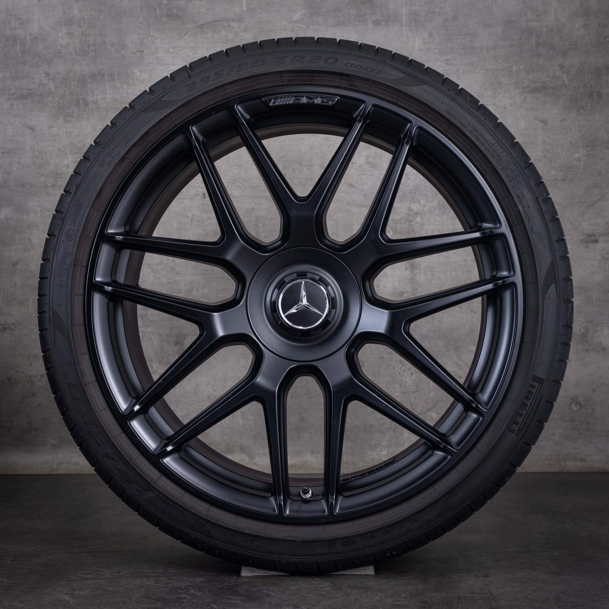 Original Mercedes Benz E-Klasse E63 & S AMG Winterräder 20 Zoll W213 S213 Felgen A2134013000 A2134013100 schwarz matt - Rad 2 von 4