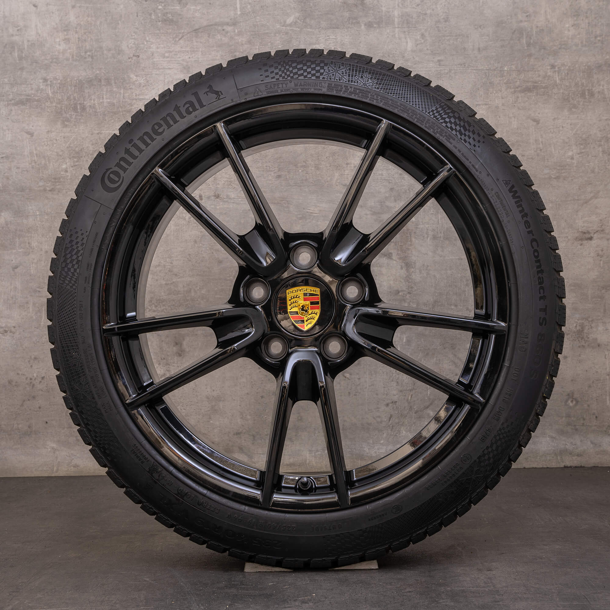 Original Porsche 911 ruedas de invierno 19 20 pulgadas 992 I Carrera llantas 992601025 992601025B negro brillante