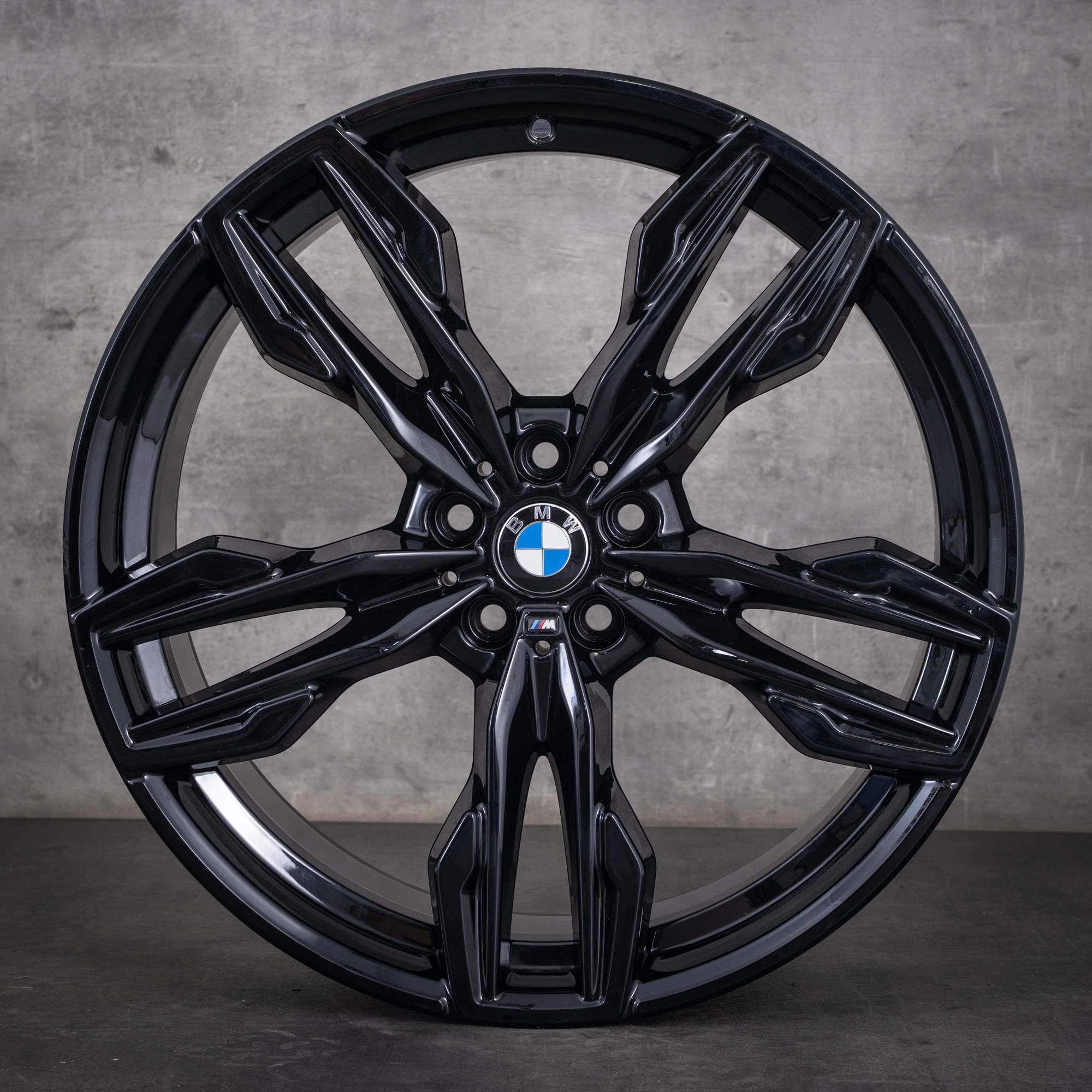 Jantes originais BMW X3 X4 de 21 polegadas G01 G02 Styling 718 M 7916272 7916273 preto a jato liso