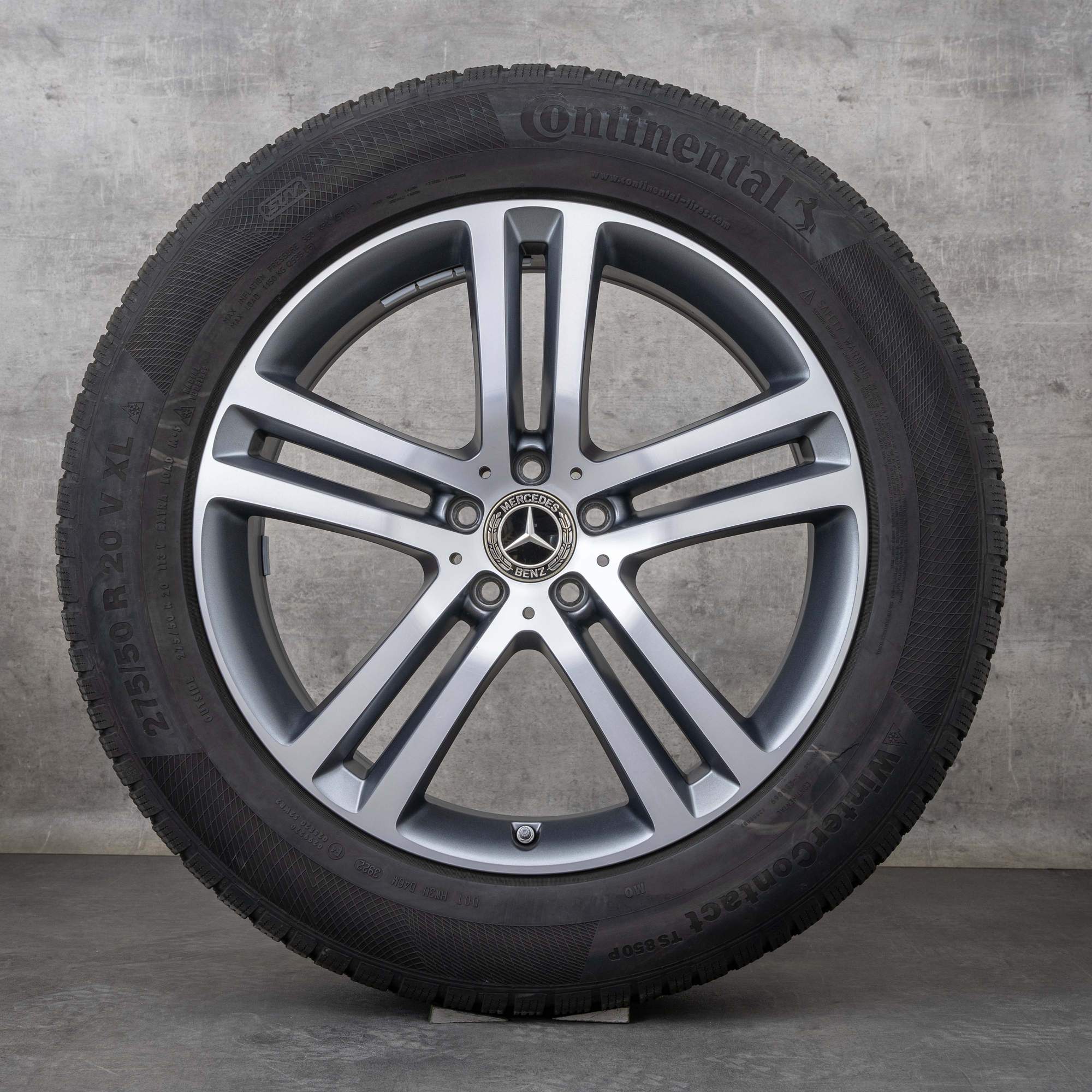 Oryginalne koła zimowe Mercedes Benz GLE 20 cali X167 C167 Felgi A1674012400 A1674012500 himalaya szary matowy polerowany