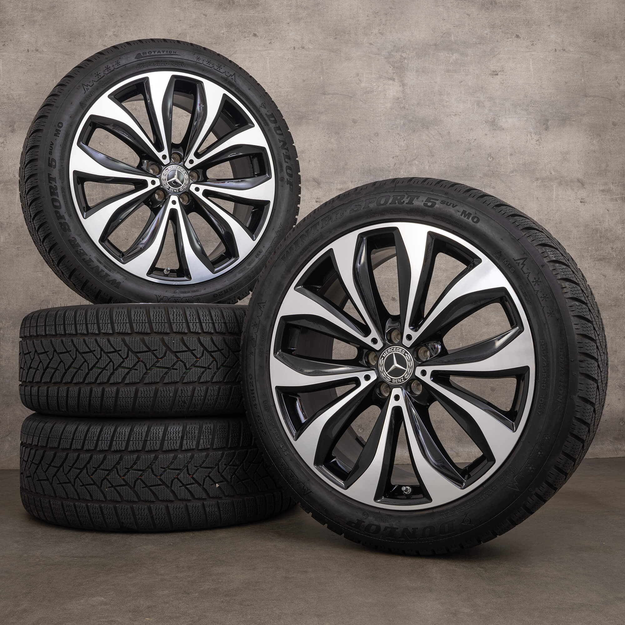 OEM Mercedes Benz GLC & 43 winter wheels 20 inch X253 C253 rims A2534012300 black glossy turned