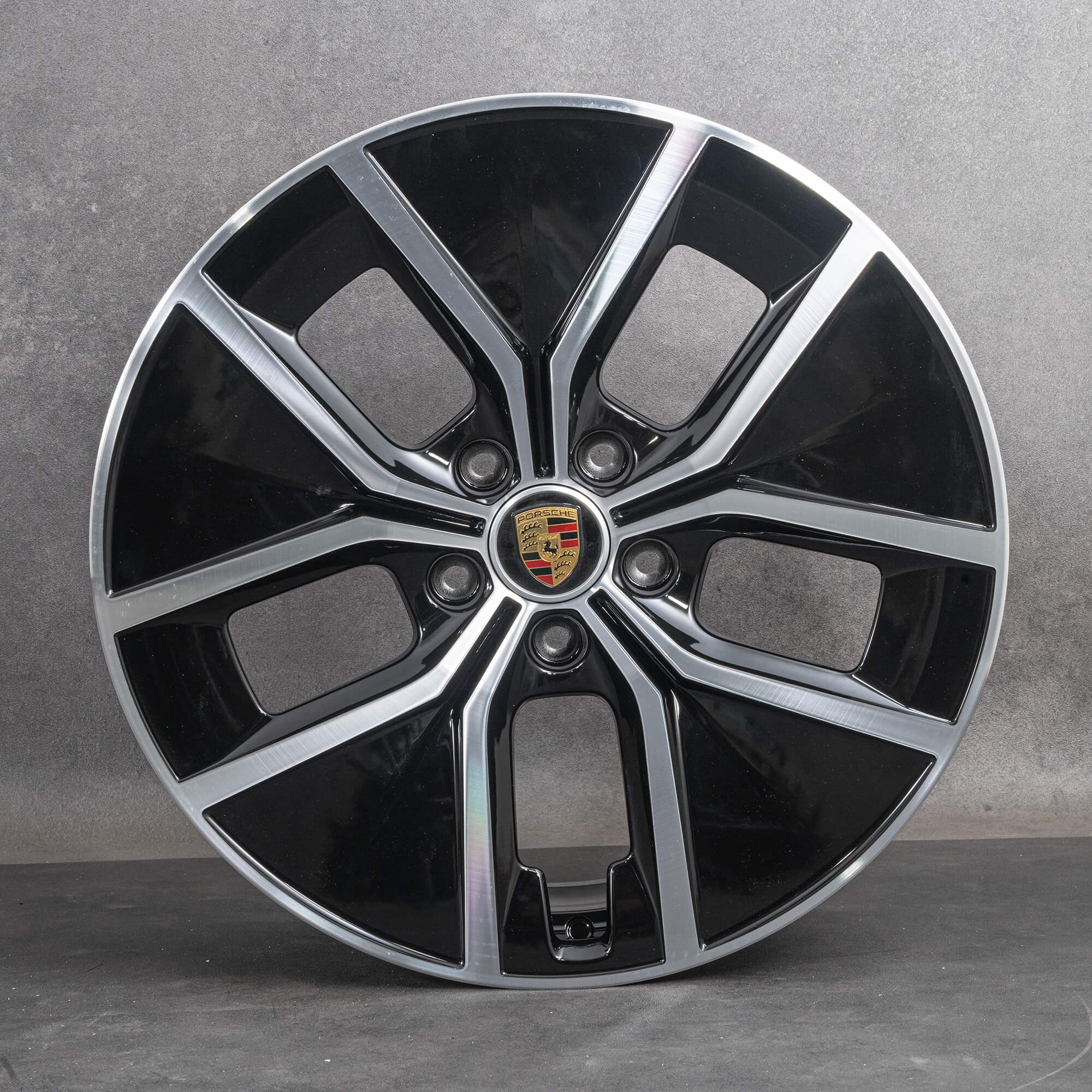 Oryginalne felgi Porsche Taycan 9J1 II 21 cali 9J1601025BS 9J1601025BT Aero czarne polerowane NOWOŚĆ