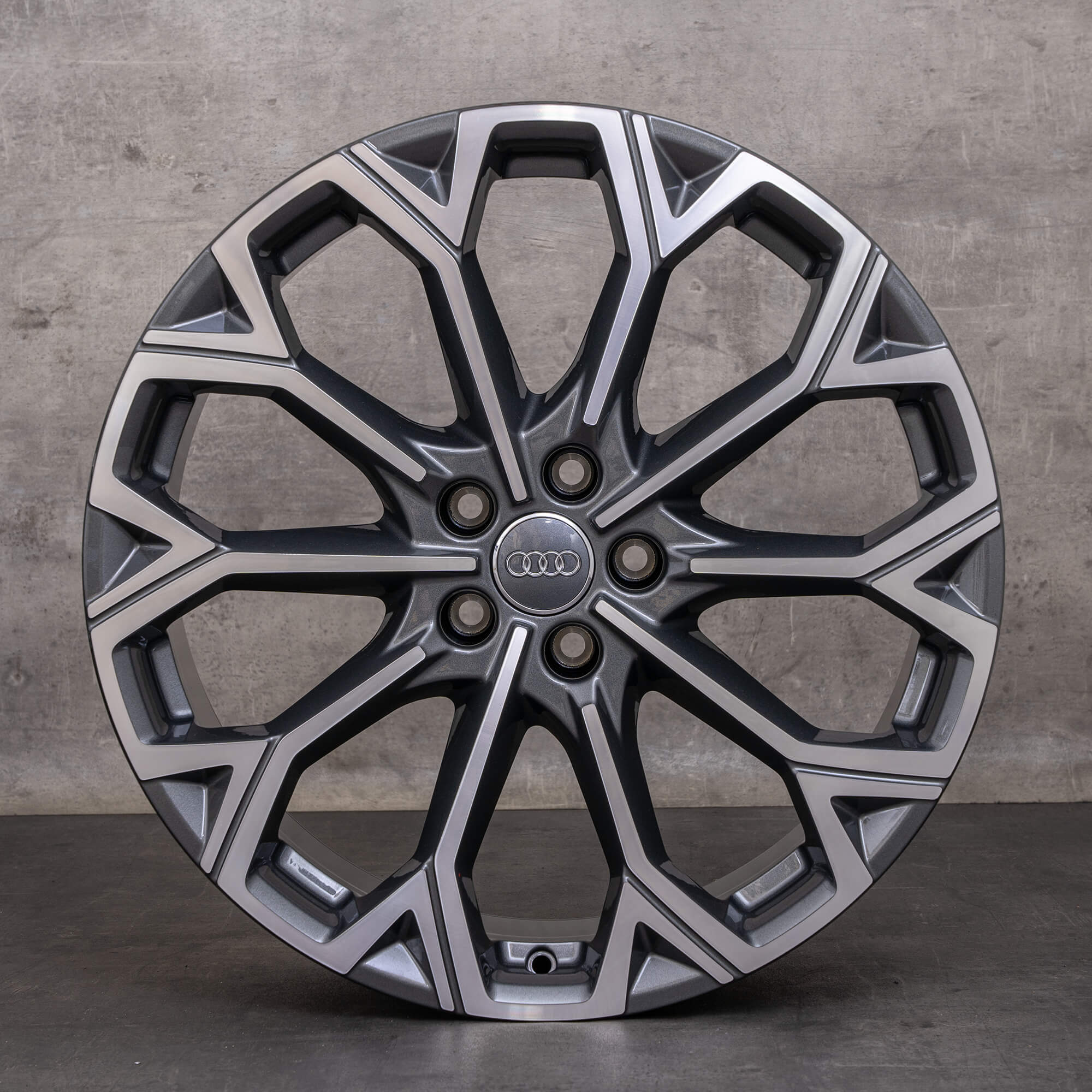 Jante originale Audi A6 S6 20 inch 4P C8 C9 4P0601025H gri grafit lucios NOU