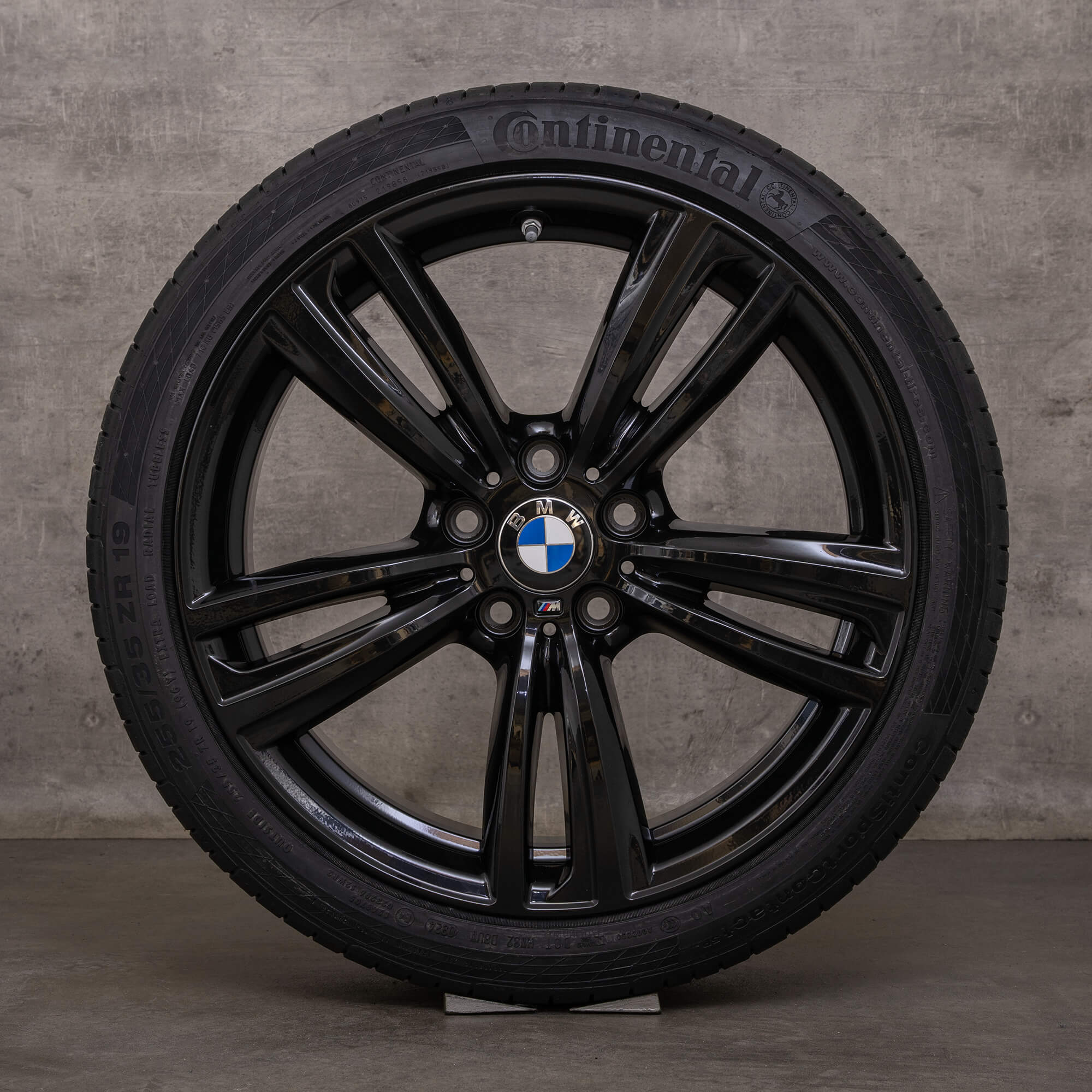 Originální alu kola BMW řady 3 4 19 palců F30 F31 F32 F33 Gran Coupe F36 letni styling 442 M 7846780 7846781 černá lesklá