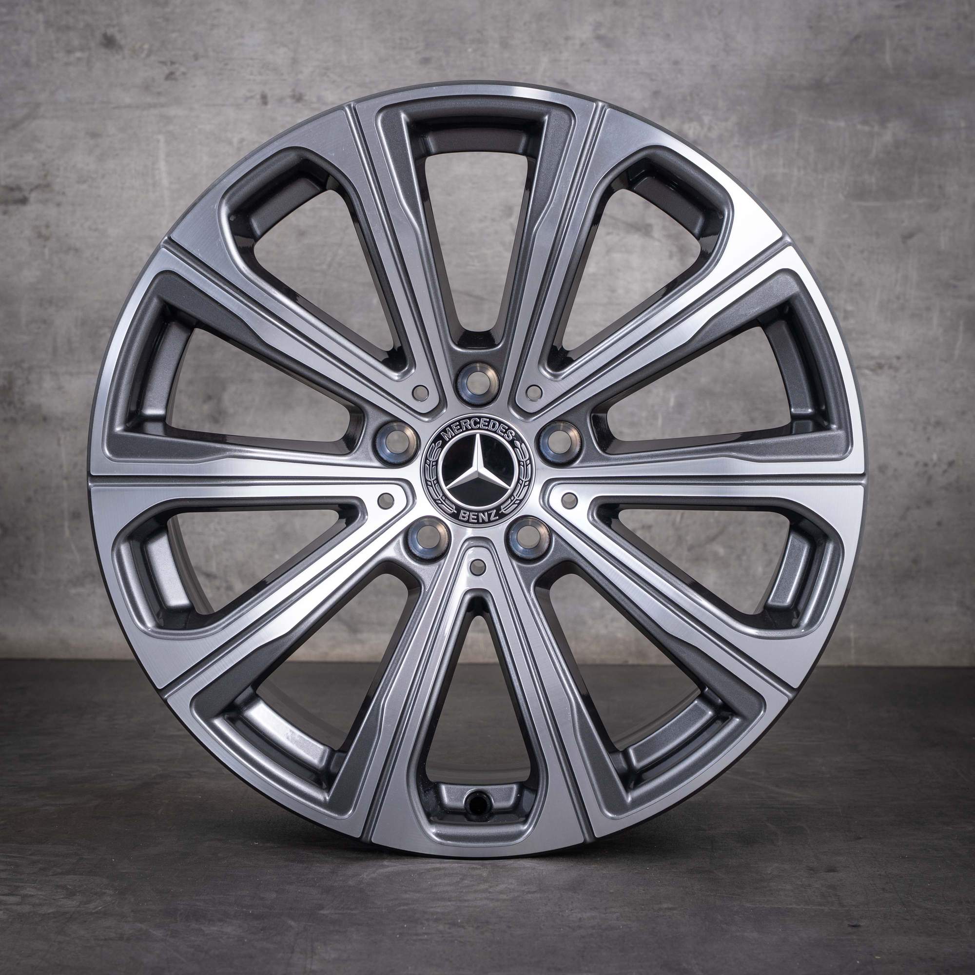 OEM Mercedes-Benz GLC X254 18inch rims A2544014500 Tremolite Gray diamond cut NEW
