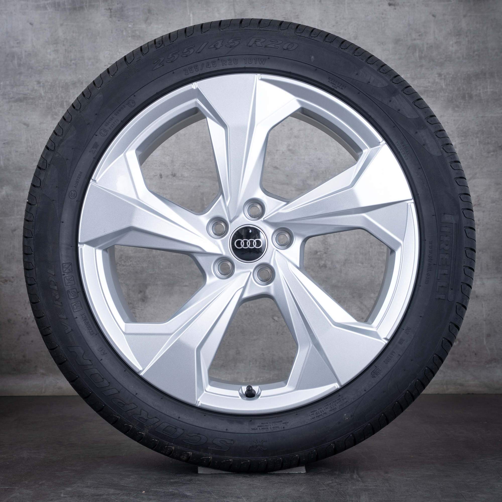 Oem Audi Q5 SQ5 jantes 20 pouces FY pneus été 80A601025BL argent brillant