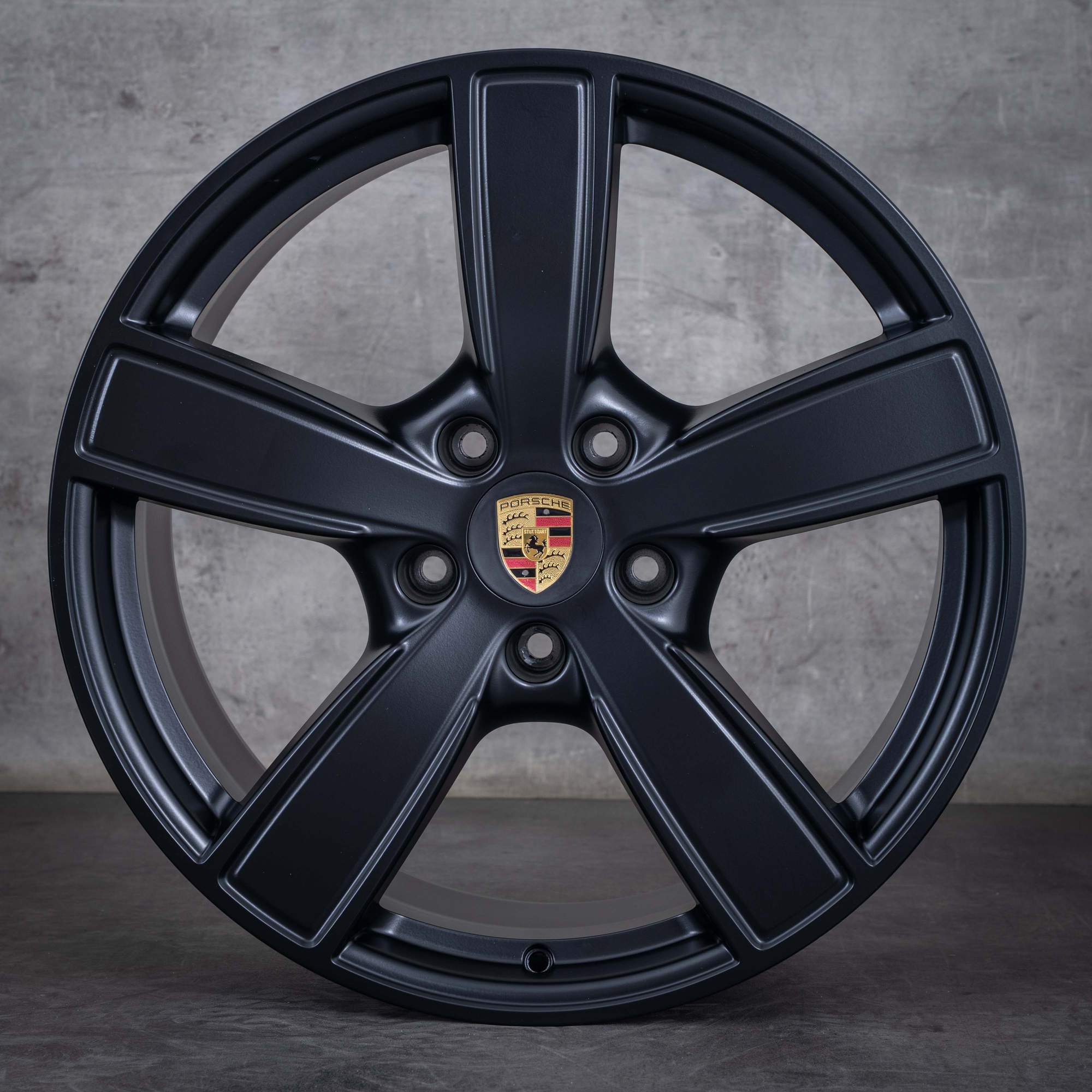 Oryginalne felgi Porsche Cayenne 20 cali 9YA E3 9Y0601025BP 9Y0601025BQ Sport Classic czarny mat