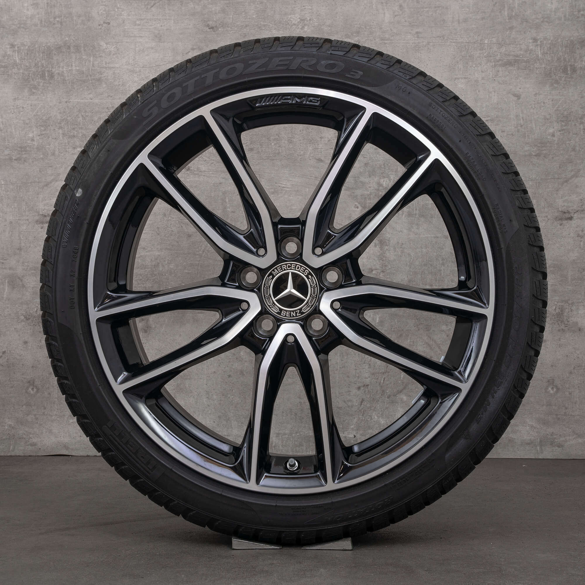 Original Mercedes Benz A B Klasse CLA AMG Felgen 19 Zoll W177 V177 W247 X118 C118 Sommerräder A1774011700 schwarz glanzgedreht