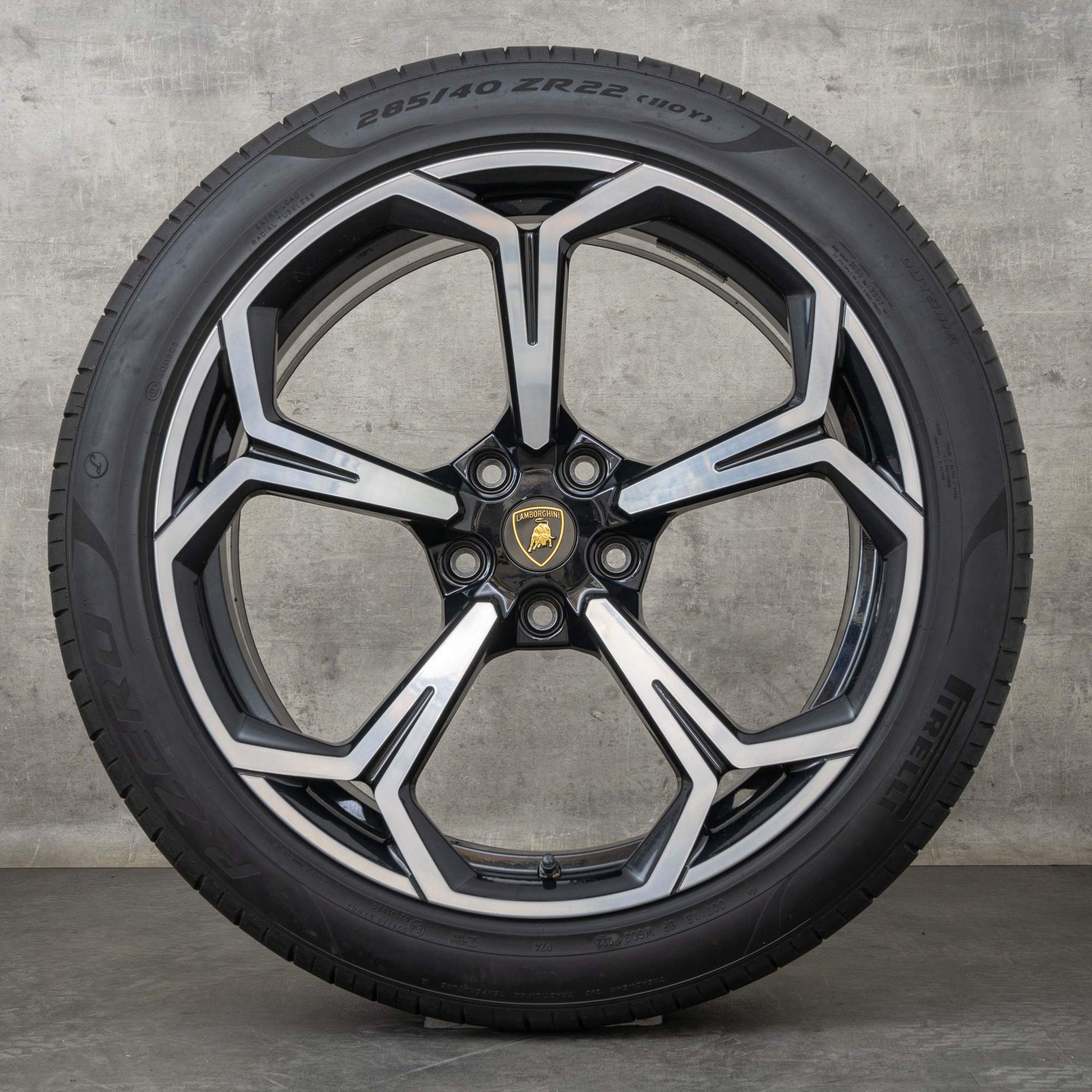 Oryginał Lamborghini Urus felgi 22 cale koła letnie 4ML601025P 4ML0601025Q czarne Polerowane