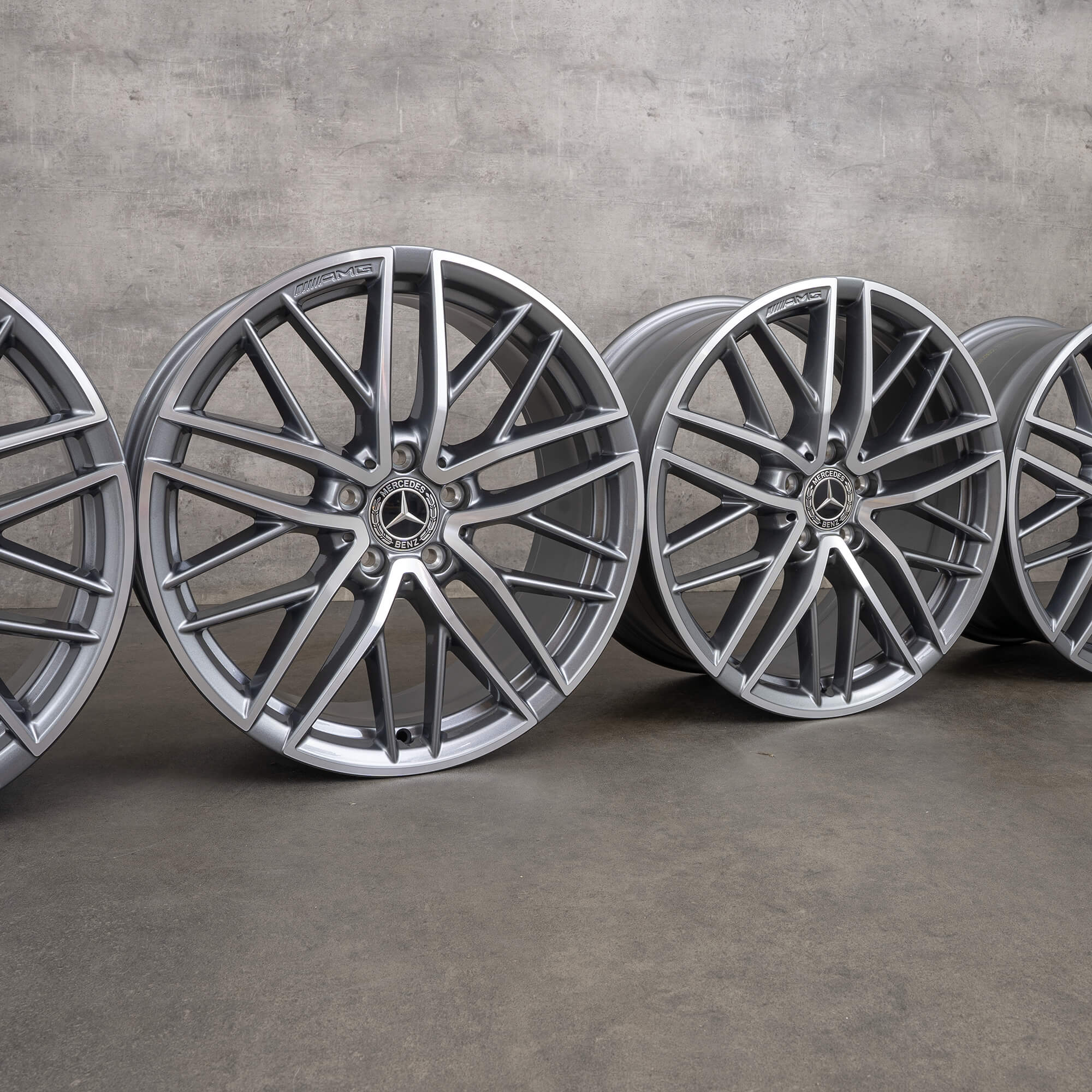 Genuine AMG Mercedes Benz Clase C C43 llantas 19 pulgadas W206 S206 de aluminio A2064012300 A2064012400 NUEVO