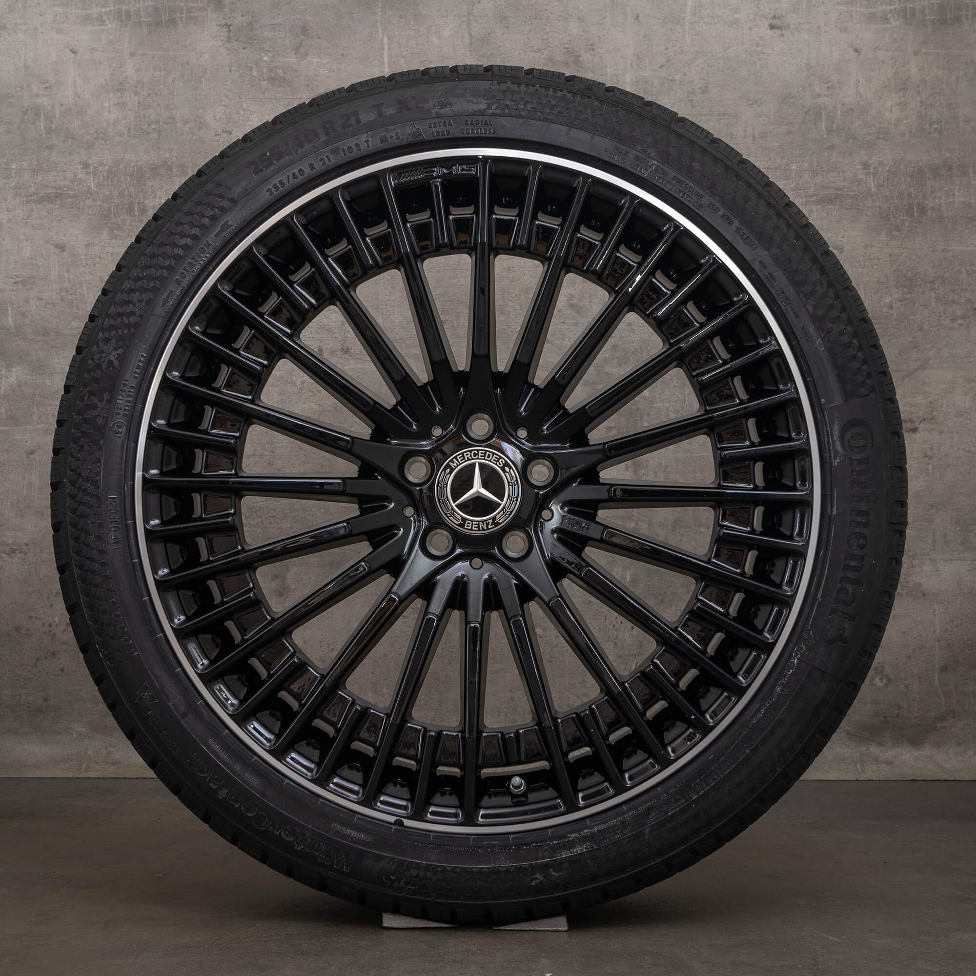 Genuine AMG Mercedes EQC N293 21 inch winter tyre rims A2934011000 A2934011100 black high-sheen NUEVO