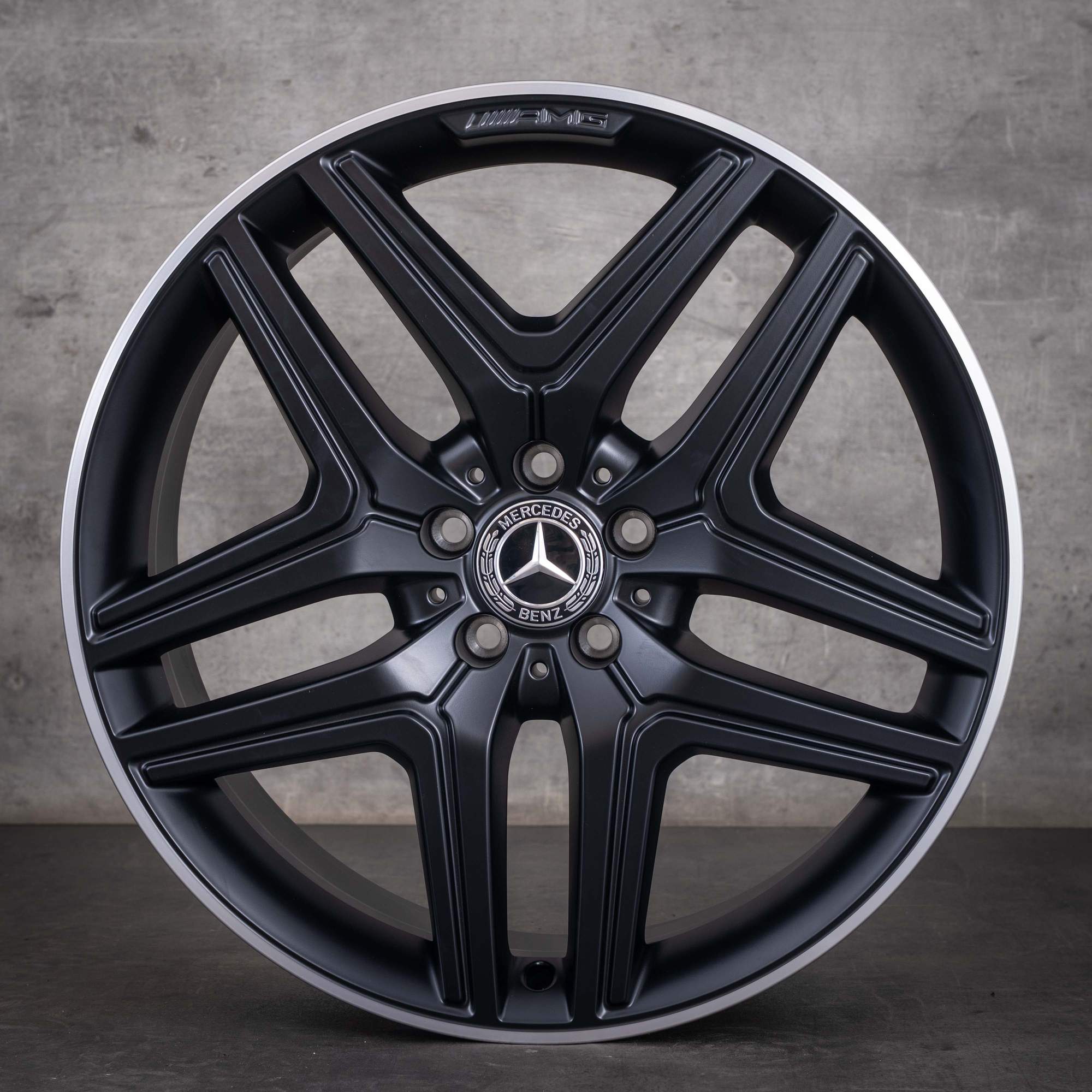 Original Mercedes Benz GLA GLB 35 45 Felgen 20 Zoll X247 H247 A2474012000 schwarz matt rand glanzgedreht NEU