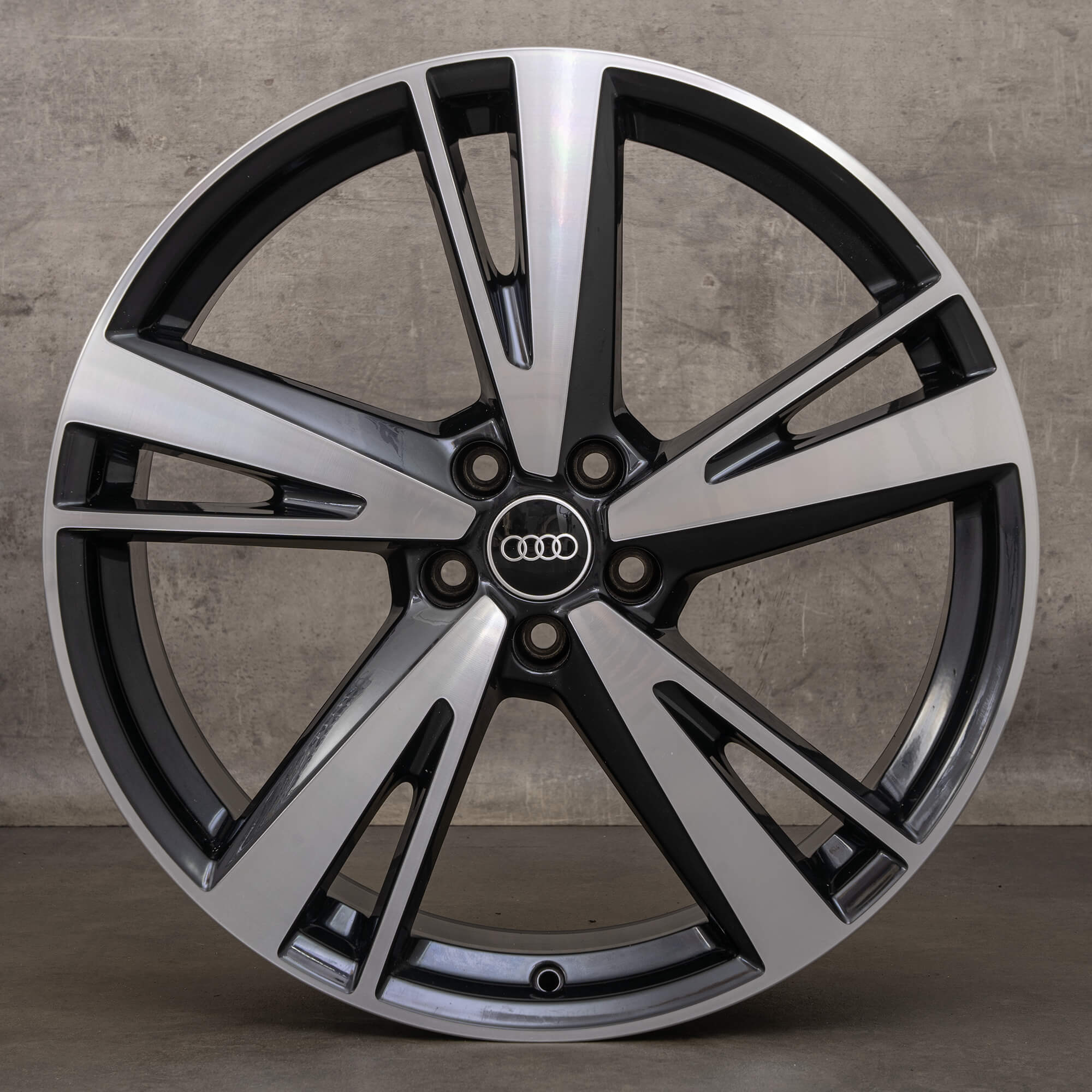 Original Audi A6 S6 Jantes 21 pouces 4K C8 4K0601025AG Blade noir brillant NEUF