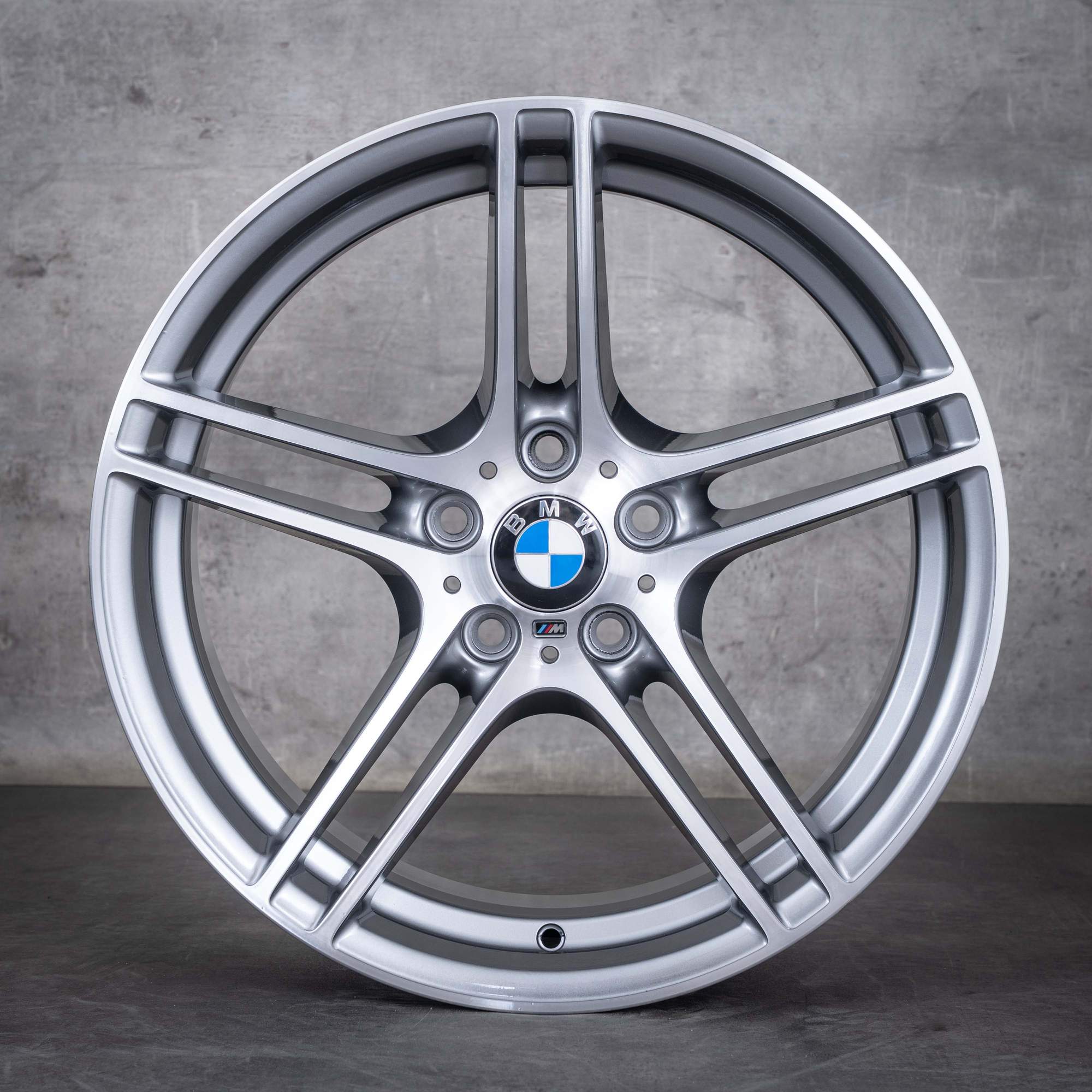 Originele BMW 3 Serie velgen 19 inch E90 E91 E92 E93 Styling 313 M 7844343 7844344 ferrogrijs gepolijst NIEUW