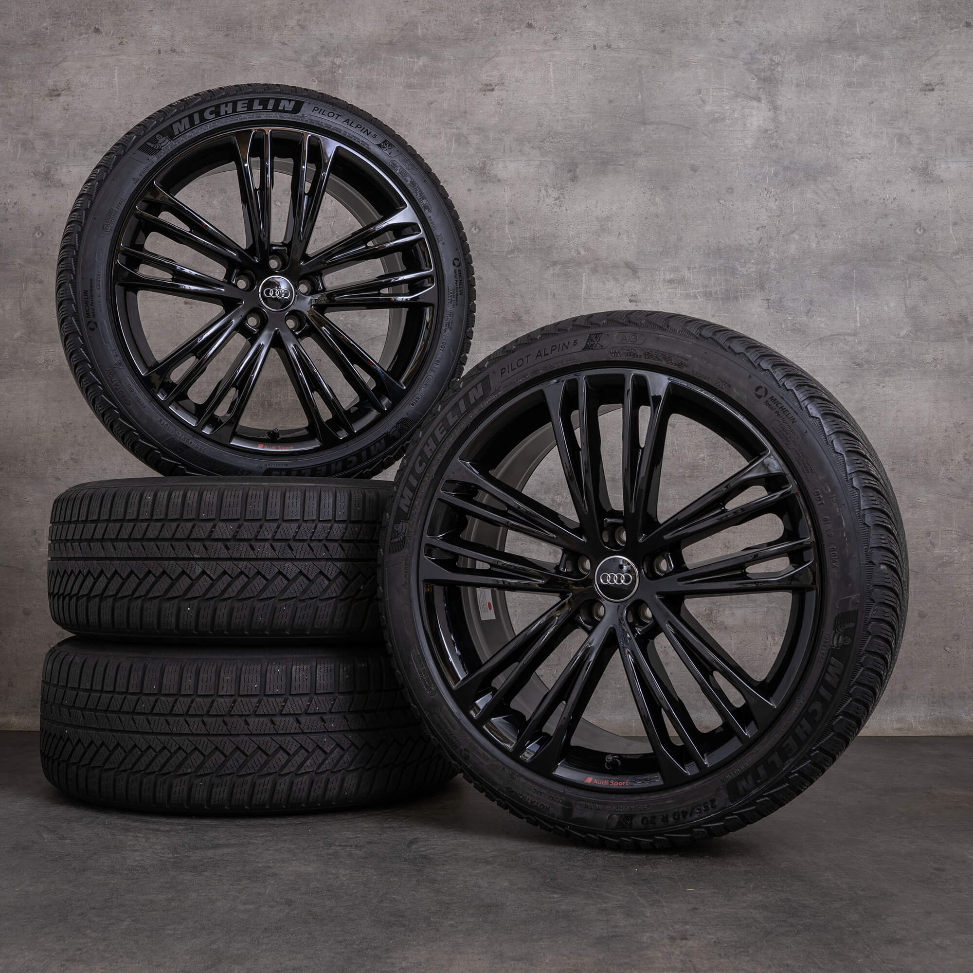 Originali Audi A7 S7 ruote invernali 20 pollici 4K C8 cerchi 4K8601025F nero lucido