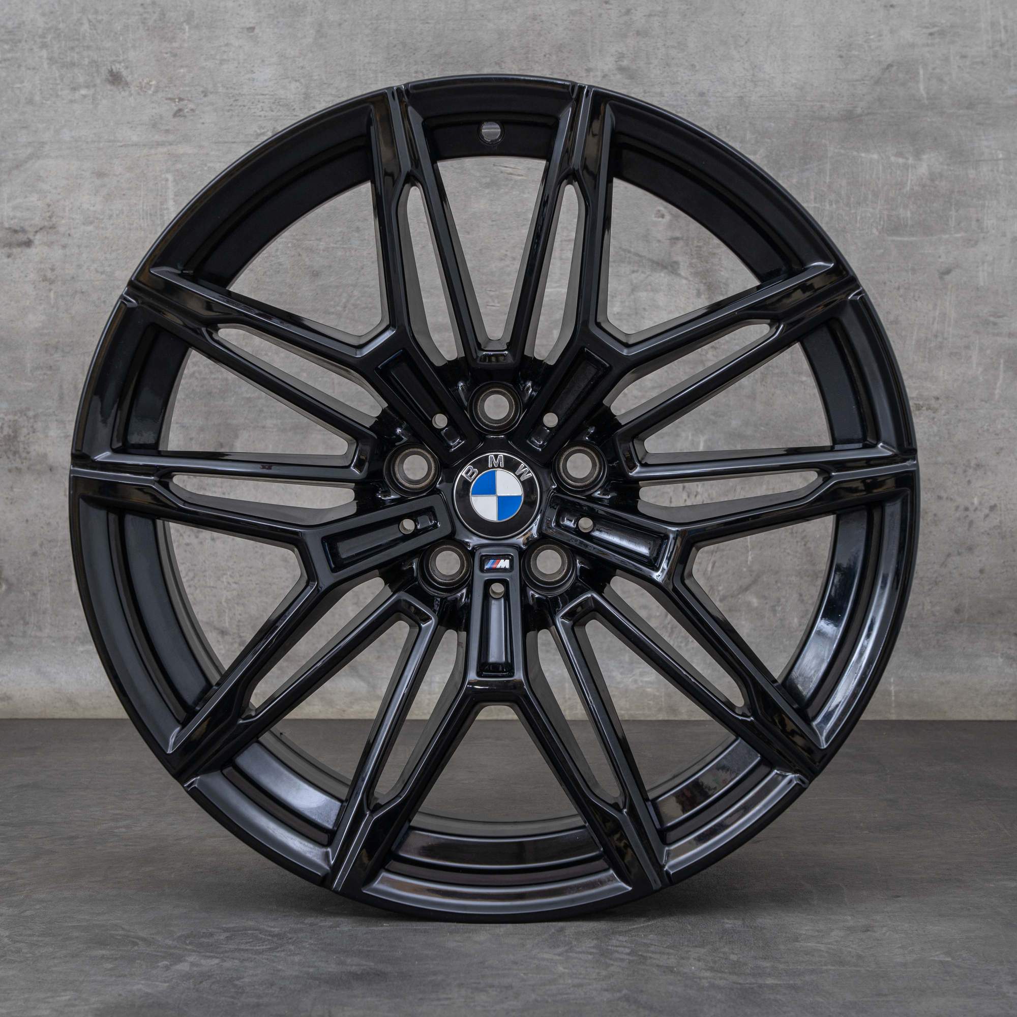 Oryginalne felgi BMW M2 M3 M4 19 20 cali G87 G80 G81 G82 G83 koła letnie stylizacja 930 M 7882869 7882870 czarny błyszczący