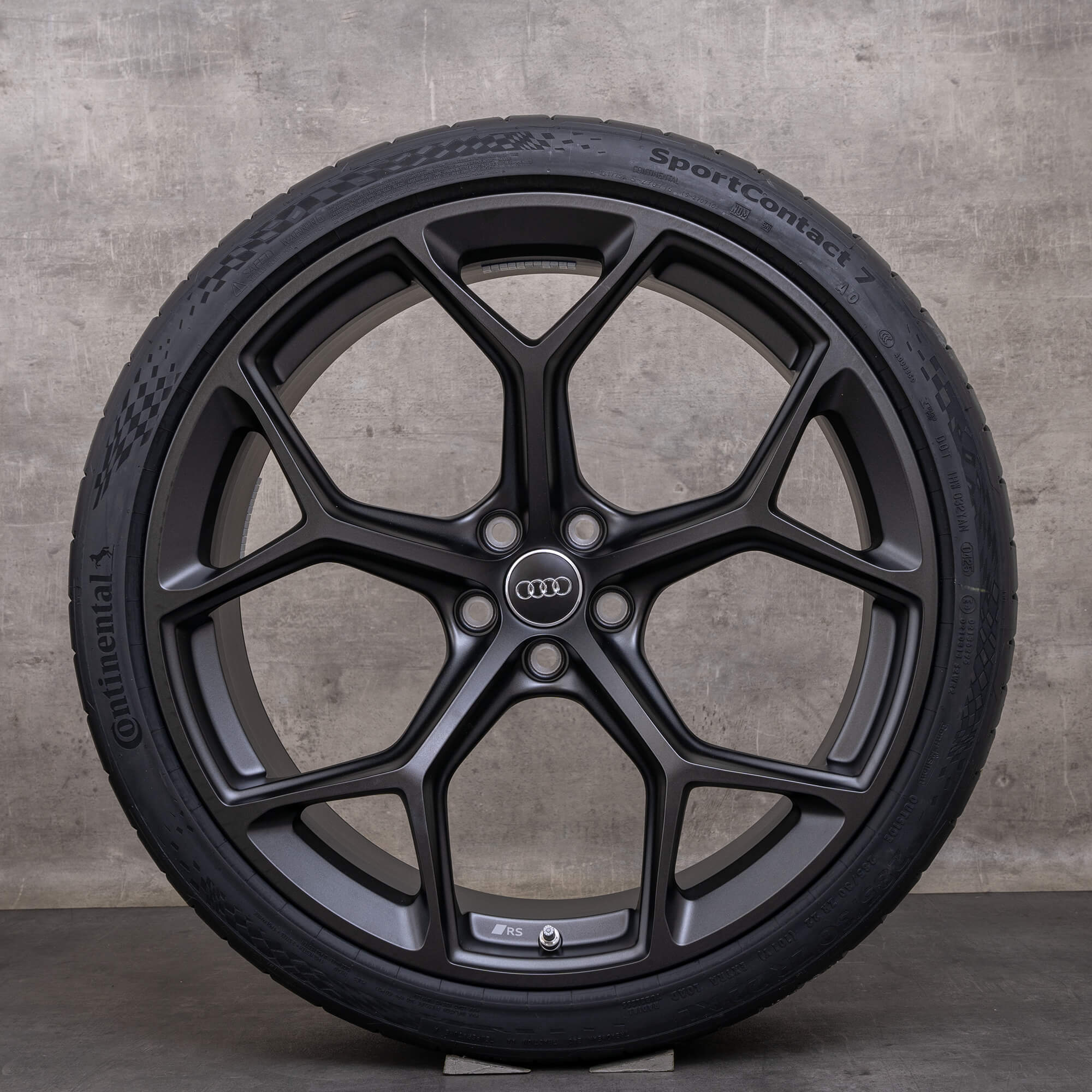 Originele Audi RS6 RS7 velgen 22 inch 4K C8 zomerwielen 4K0601025BM Performance honingraat design titanium mat