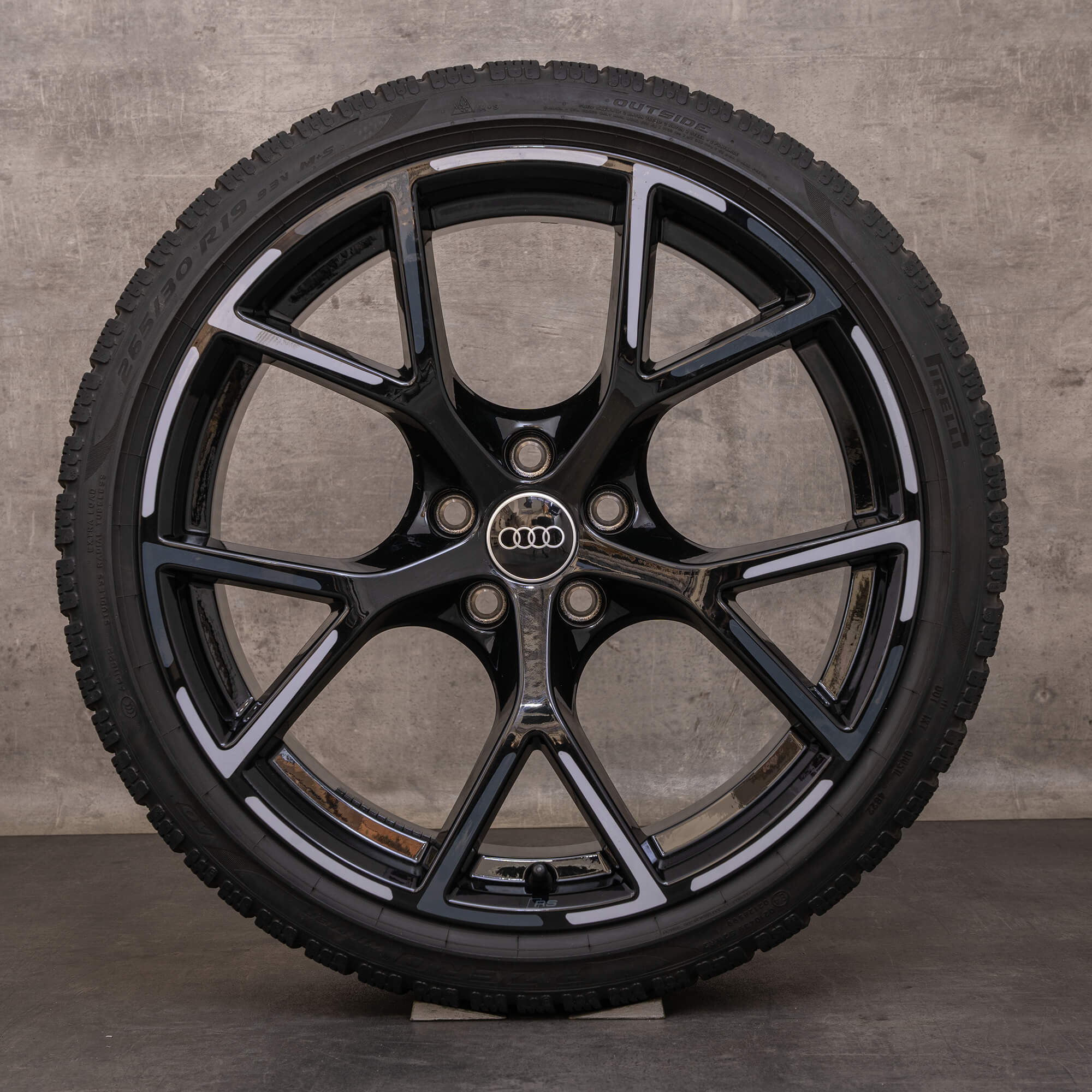 Alkuperäiset Audi RS3 talvirenkaat 19 tuuman 8Y RS vanteet 8Y0601025BP 8Y0601025BQ musta hopea kiiltävä
