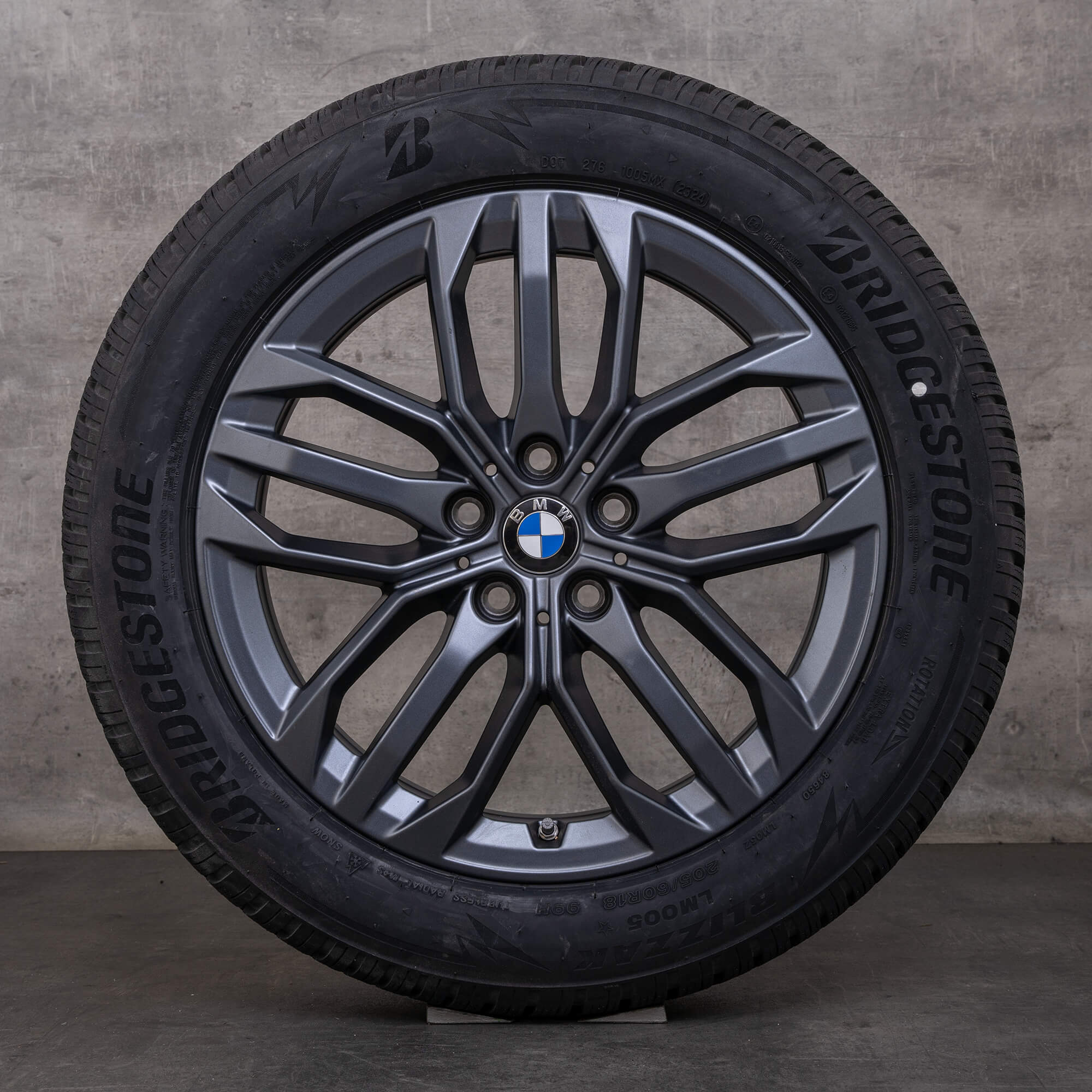 OEM BMW X1 iX1 X2 iX2 snow tire packages 18 inch U10 U11 Rims Styling 879 6898046 frozen gunmetal grey