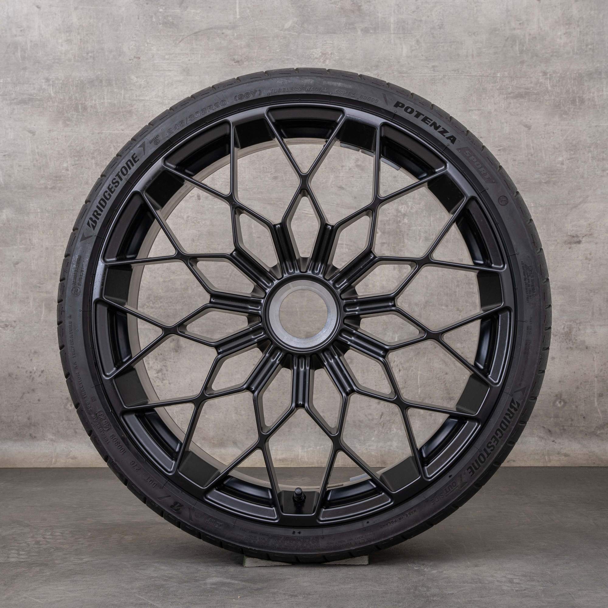 Original Lamborghini Huracan Felgen 20 Zoll Sommerräder Giano 4T0601017 schwarz matt