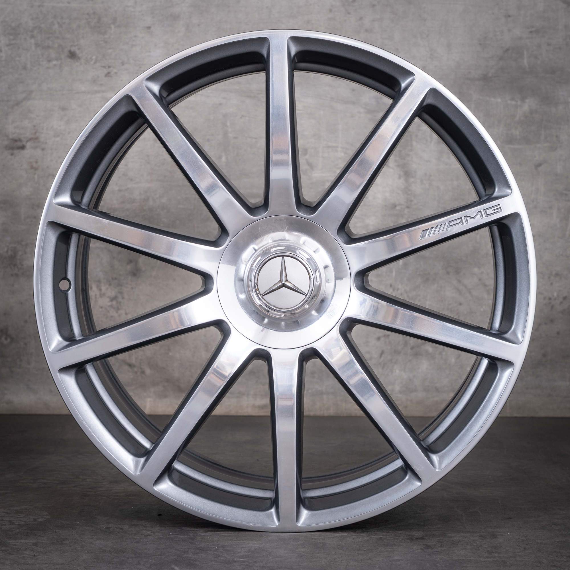 Original Mercedes Benz S-Klasse S63 S65 AMG Felgen 20 Zoll W222 C217 A217 A2224010600 A2224010700 himalaya grey glanzgedreht