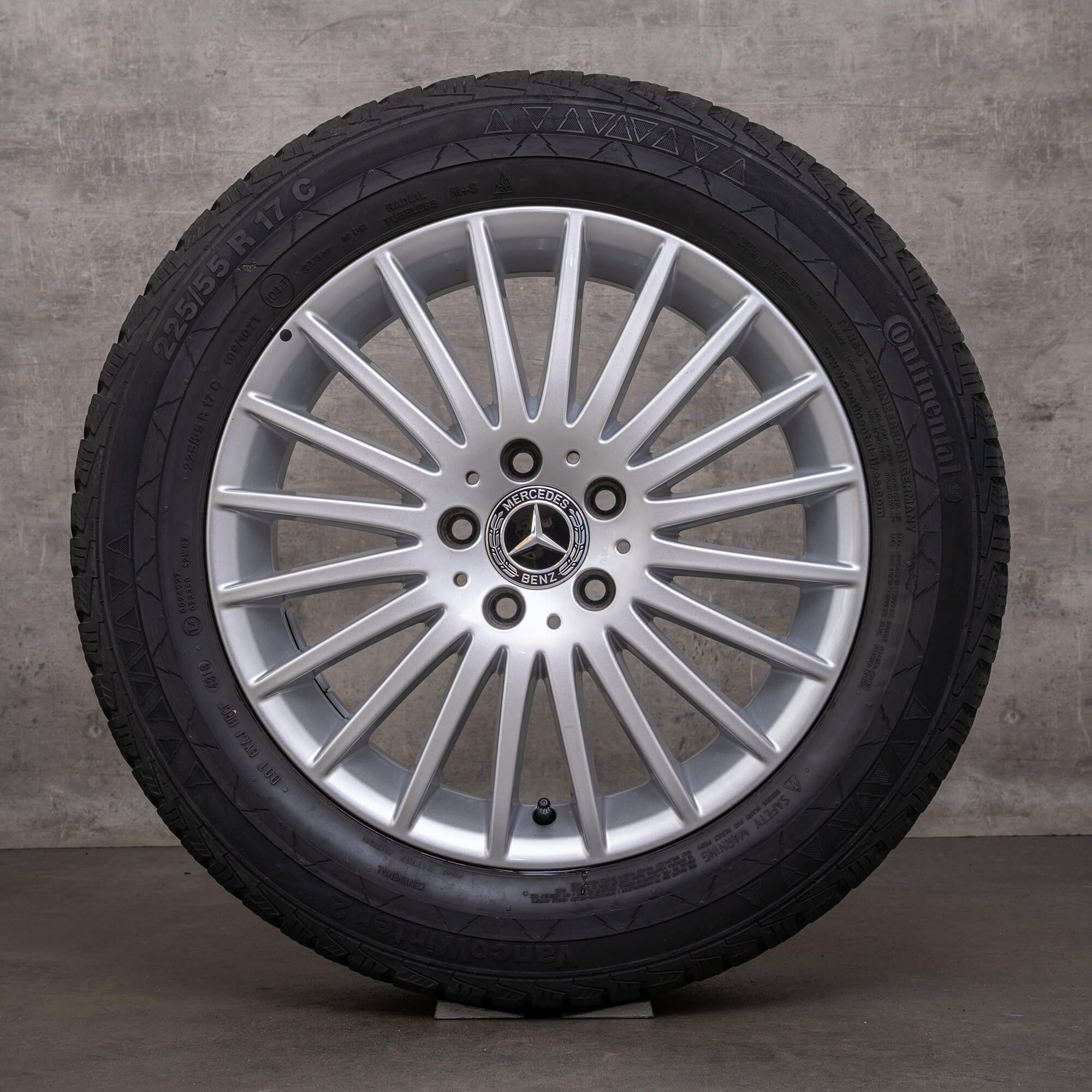 Original Mercedes Benz Classe V roues d'hiver 17 pouces W447 Vito Viano jantes A4474012300 argent