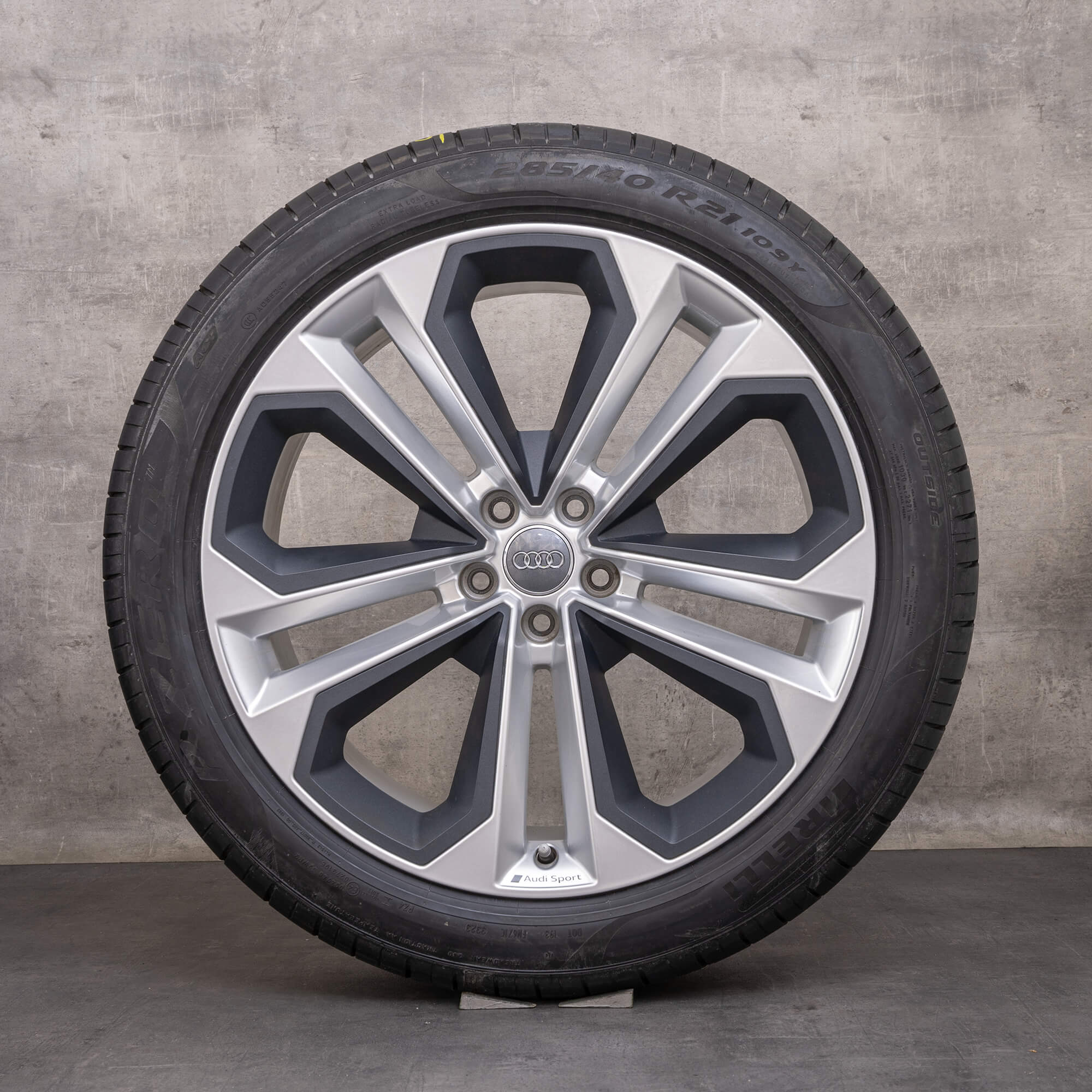 Original Audi Q7 SQ7 Felgen 21 Zoll 4M Sommerräder 4M0601025AK grau seidenmatt