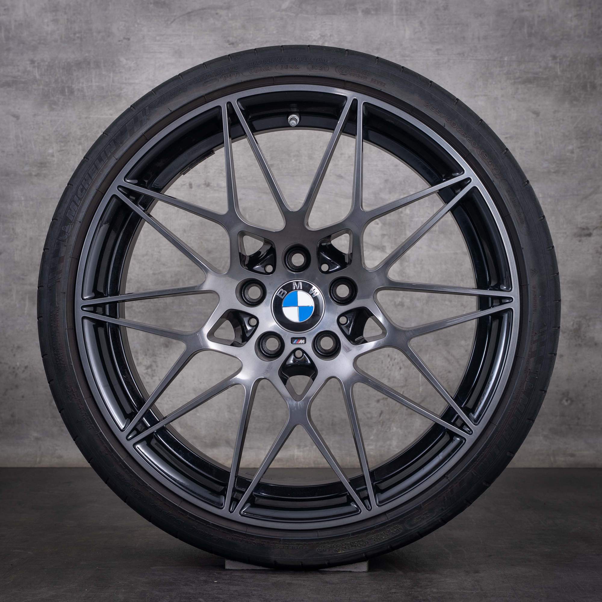 Original BMW X1 X2 Felgen 19 Zoll F48 F39 Sommerräder Styling 722 M 8009759 orbitgrey glanzgedreht