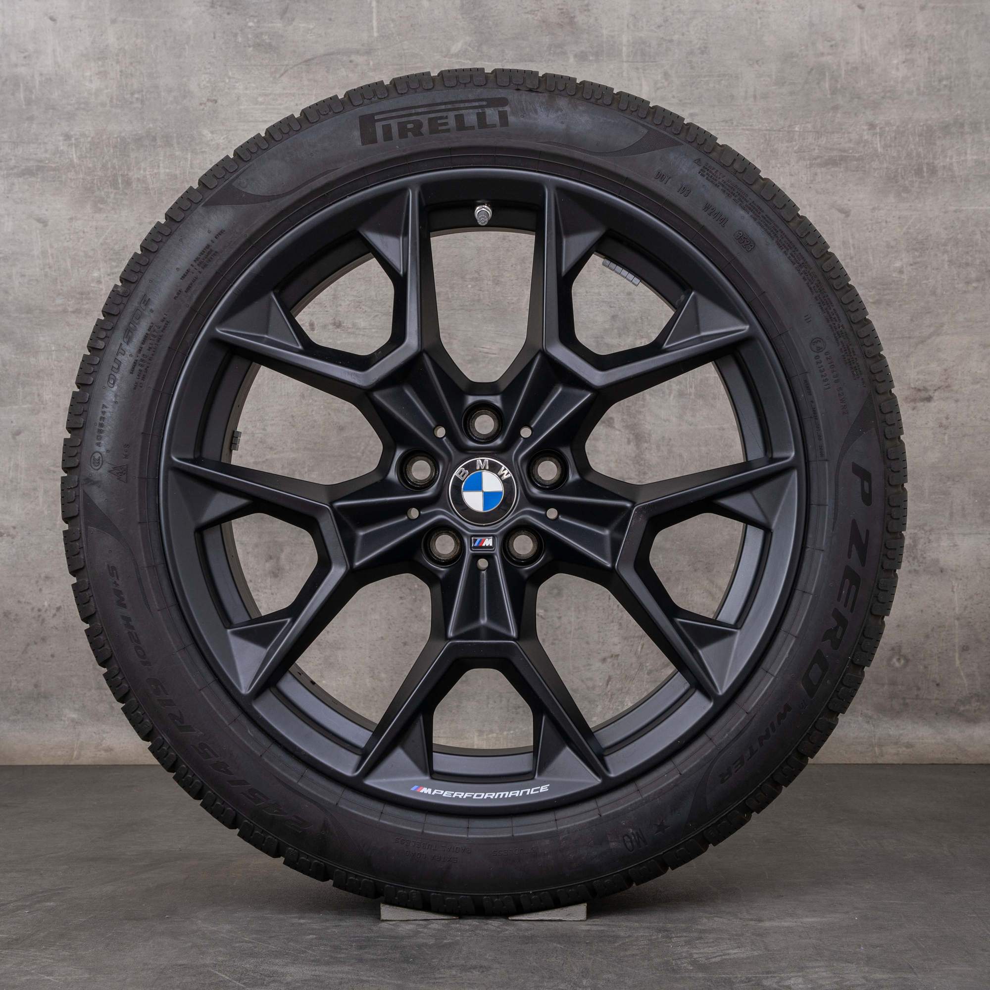 Oryginalne felgi BMW serii 5 i5 19 cali G60 G61 koła letnie stylizacja 942 M 5A324F4 czarny mat