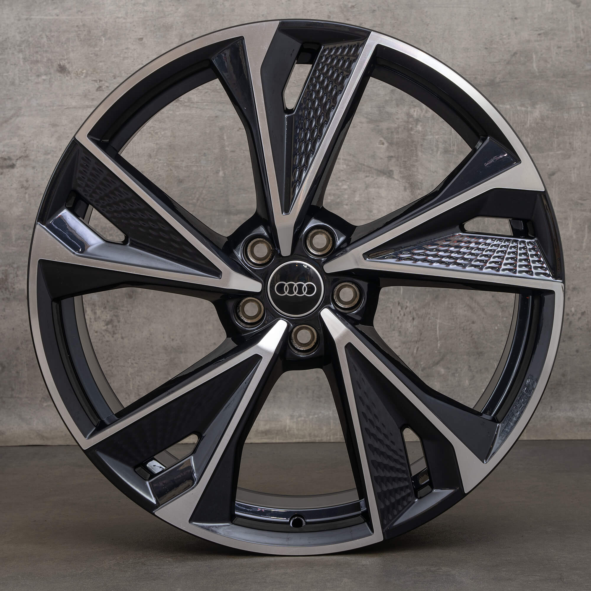 2016/ / TY/010 Rim Plate240 black 2枚組 Audi A6 S6 4K C8 21 inch rims 4K0601025AS anthracite black glossy NEW