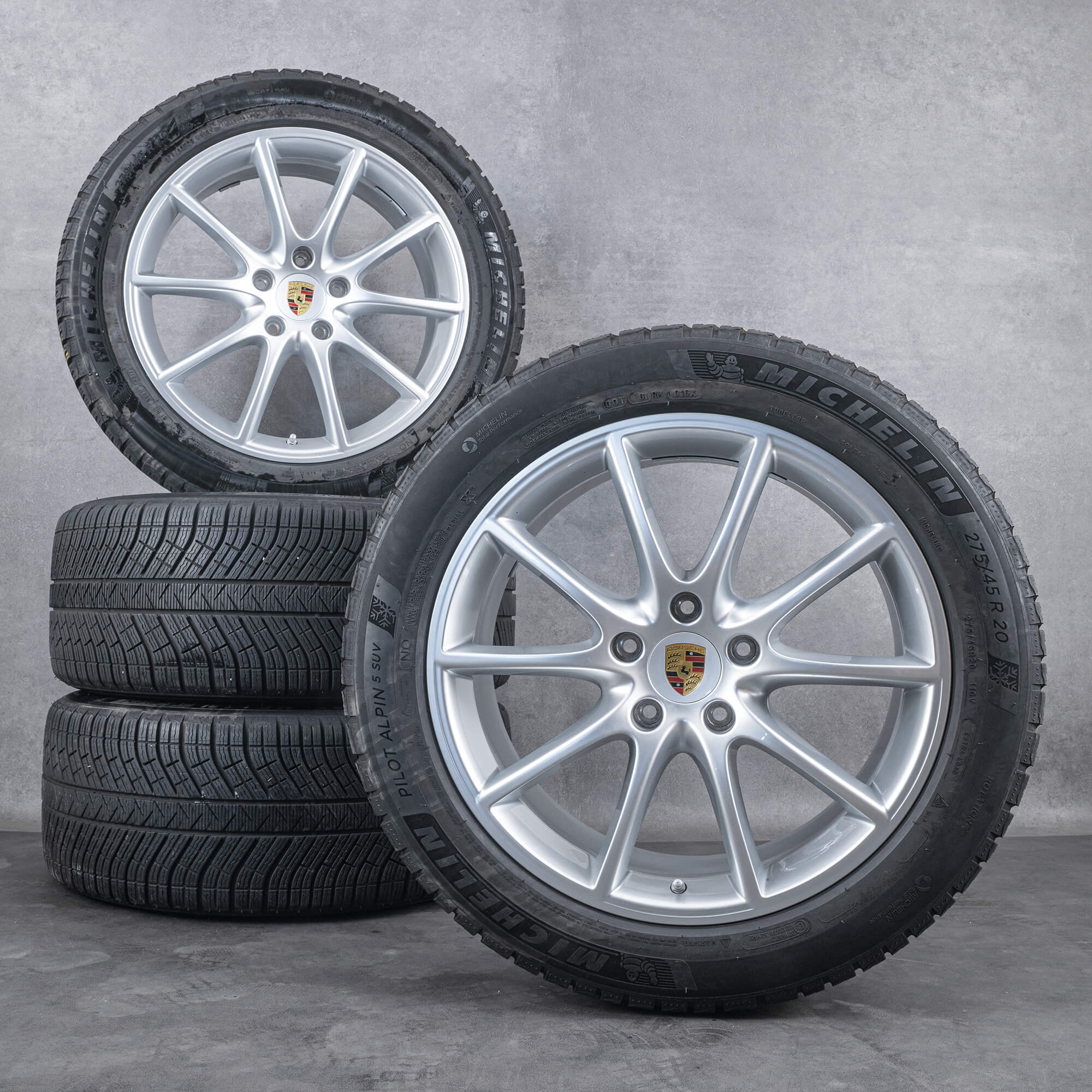 Cerchi originali Porsche 20 pollici Cayenne 9Y3601025AB ruote invernali pneumatici nuovi
