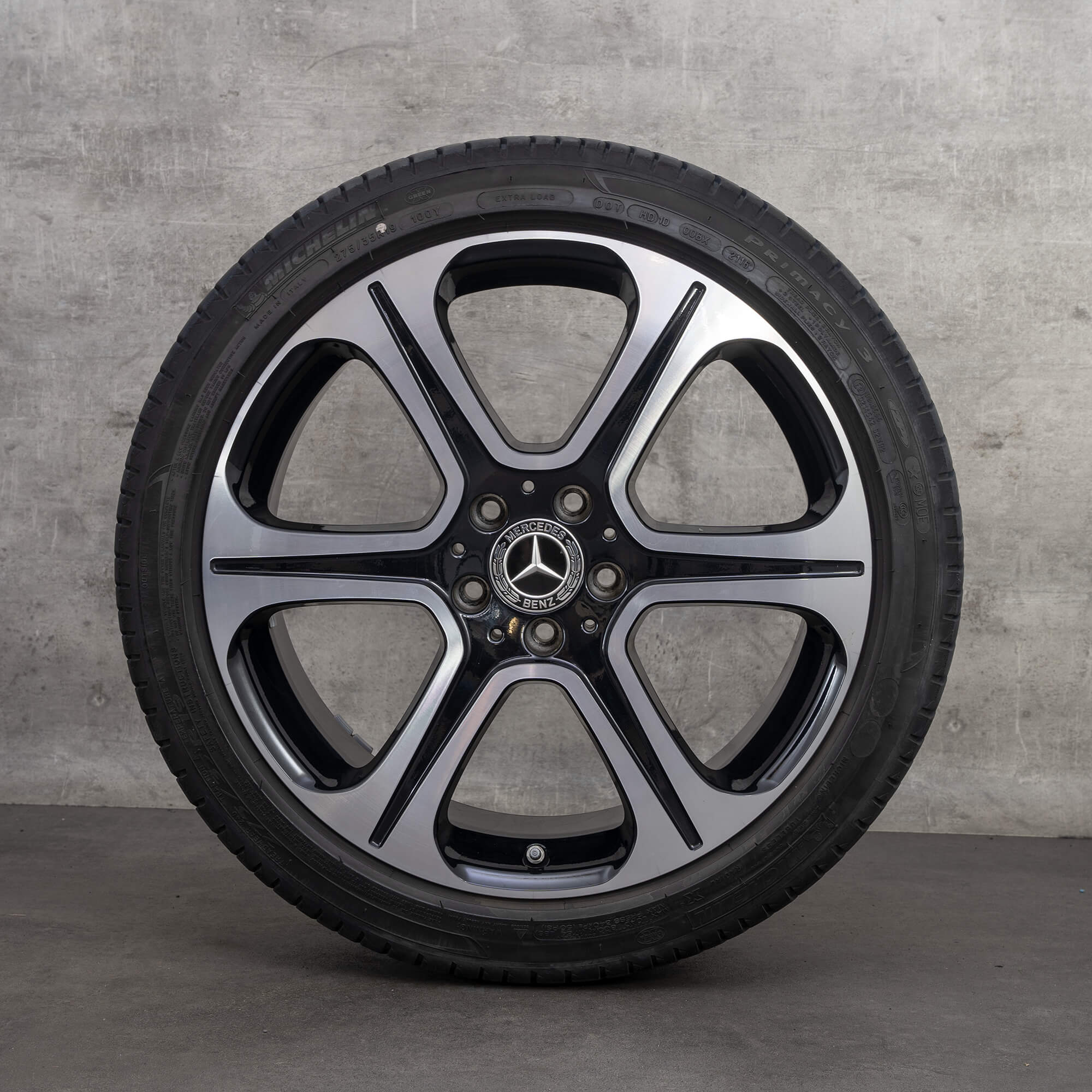 Orijinal Mercedes Benz E-Serisi jantlar 19 inç W213 S213 C238 A238 yaz jantları A2134013400 A2134013500 siyah parlak tornalı